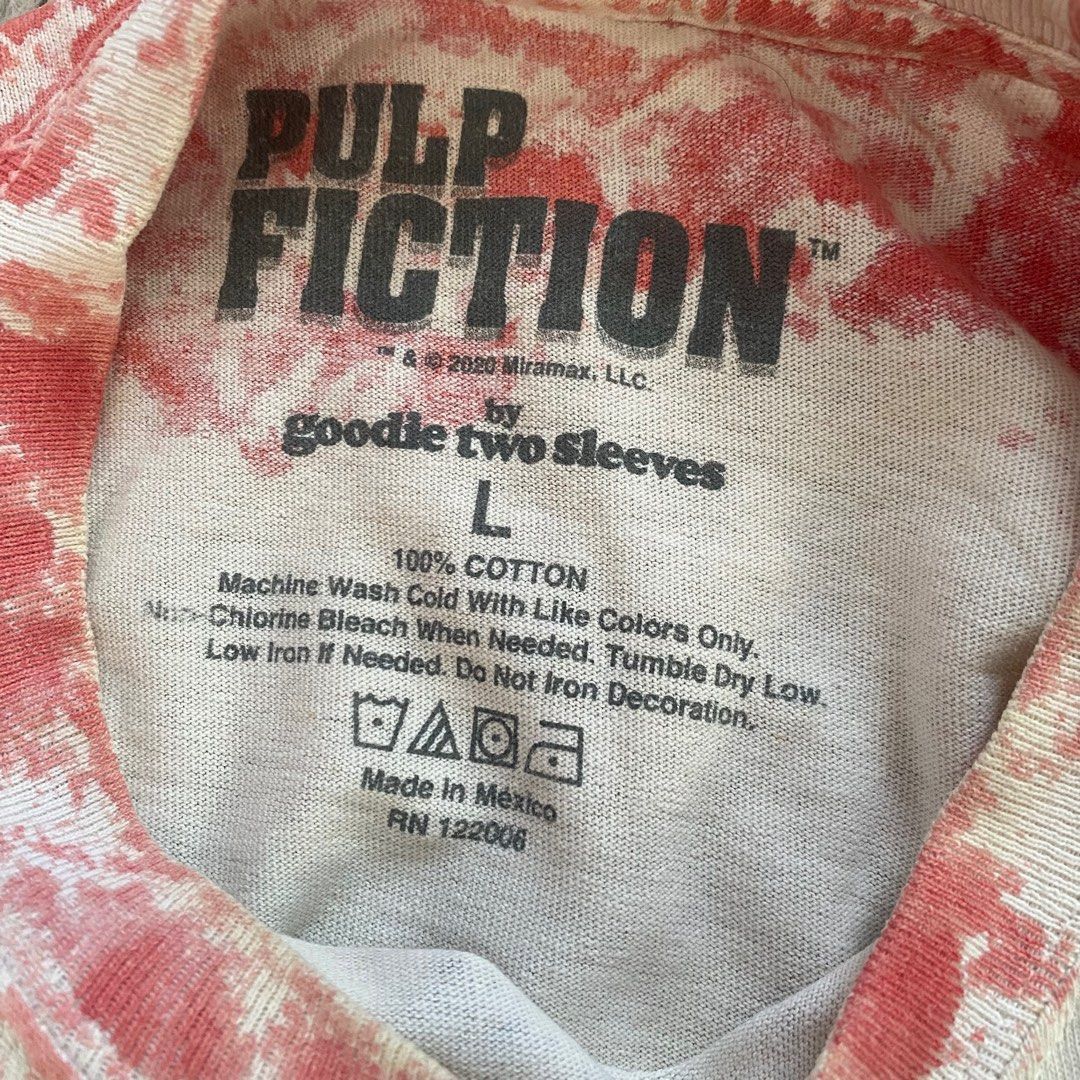 Vintage RARE PULP FICTION Vintage Movie Tie Dye Full Print Tshirt Size US L / EU 52-54 / 3 - 2 Thumbnail