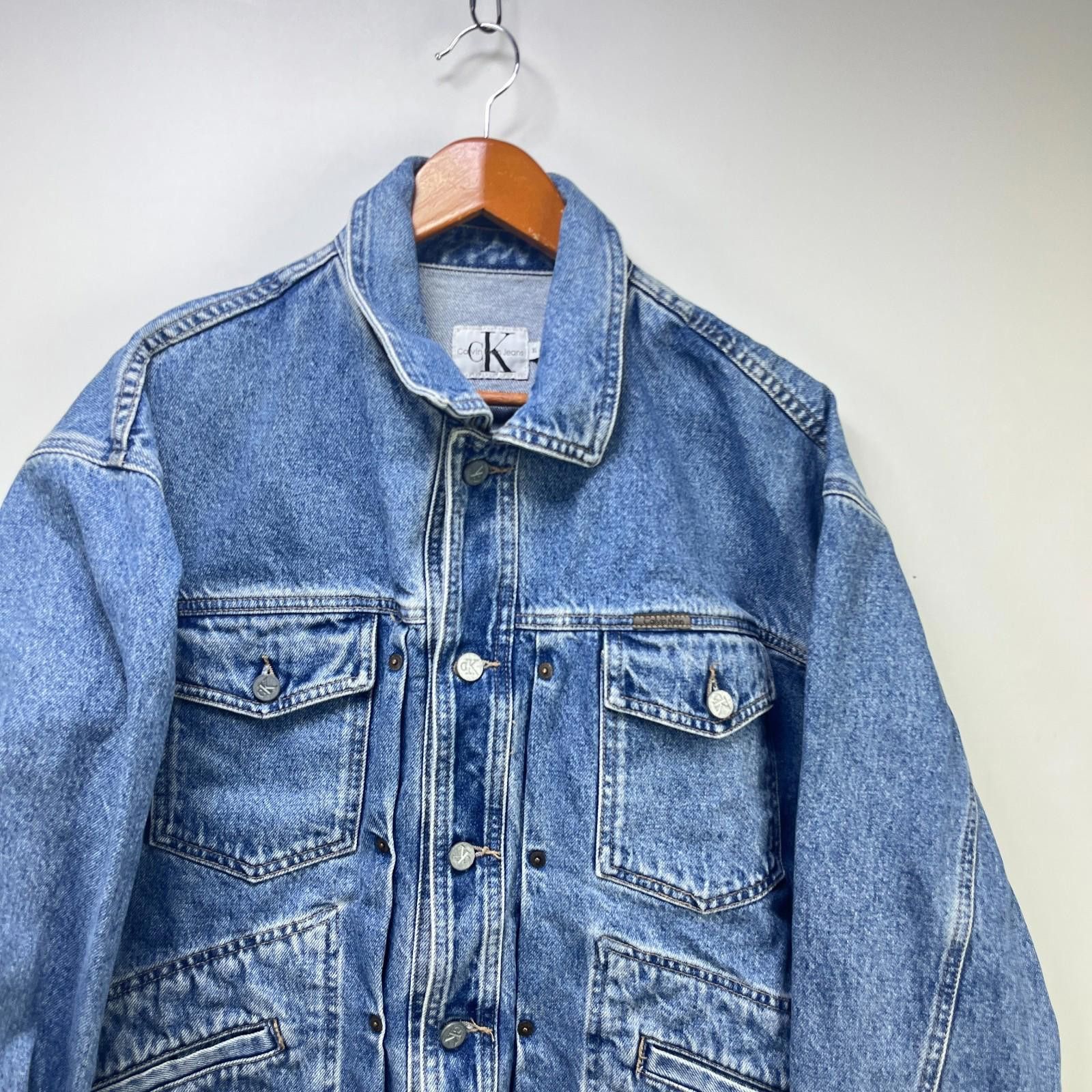 Calvin Klein Vintage 90s Calvin Klein Denim Jean Jacket XL Size US XL / EU 56 / 4 - 2 Thumbnail