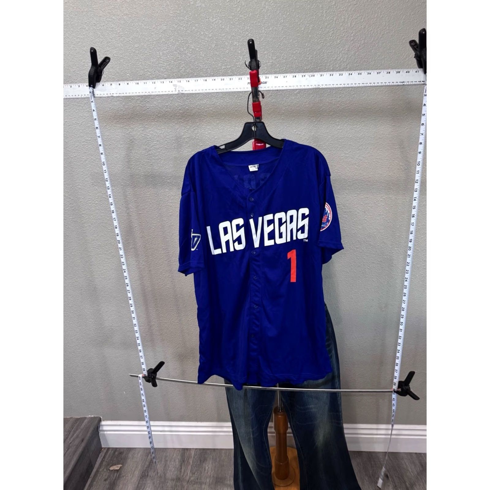 Vintage Las Vegas Minor League Baseball JERSEY SHIRT XL Rosario Mens Size US XL / EU 56 / 4 - 3 Thumbnail