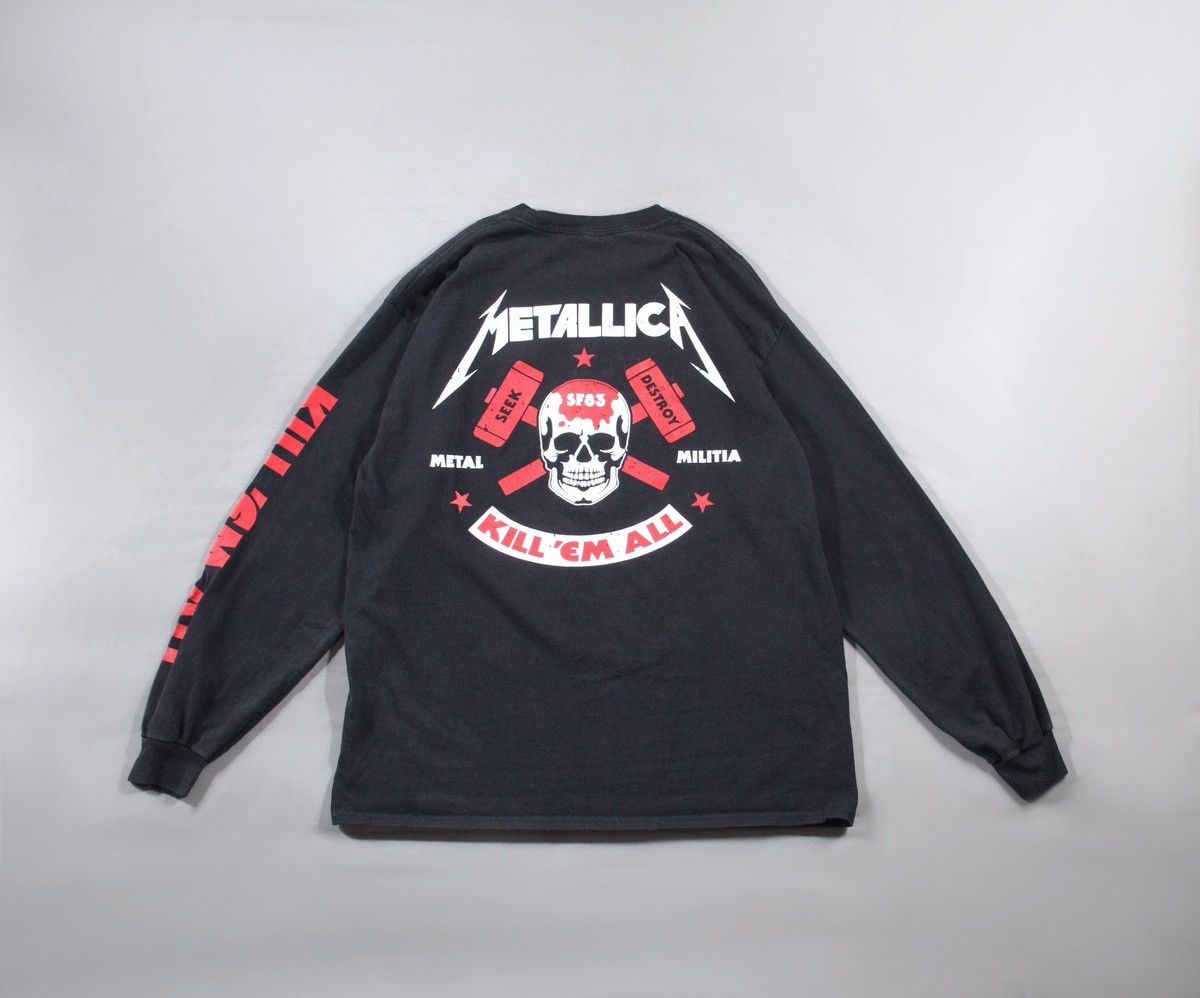 Metallica Metallica Vintage Black Shirt Longsleeve Rock Tour USA XL Size US XL / EU 56 / 4 - 1 Thumbnail