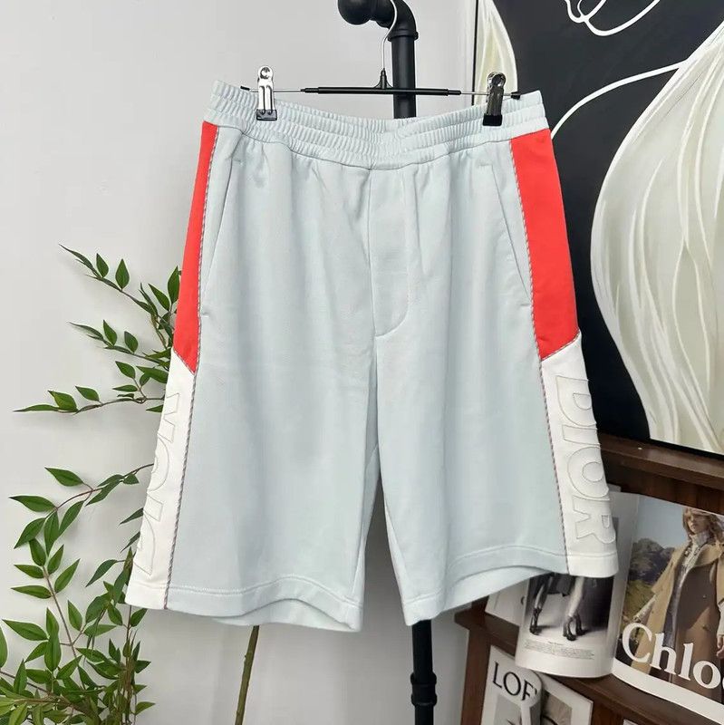 Dior Dior Summer Light Blue Cotton Men's Shorts 0089 Size US 27 - 1 Thumbnail