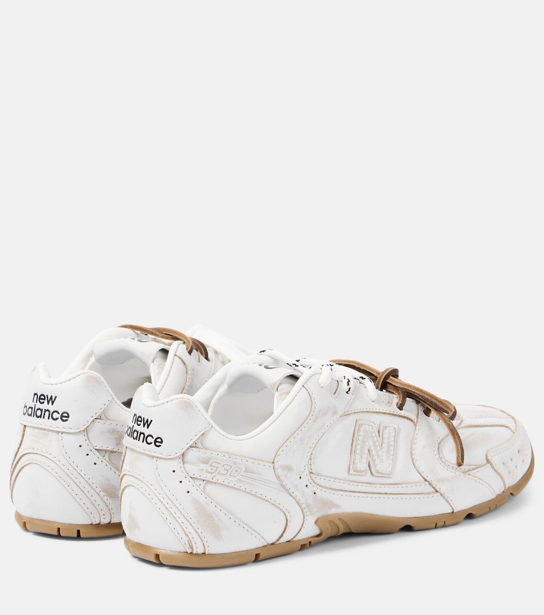 Miu Miu × New Balance Miu Miu x New Balance Leather Sneakers Size US 9 / IT 39 - 2 Thumbnail