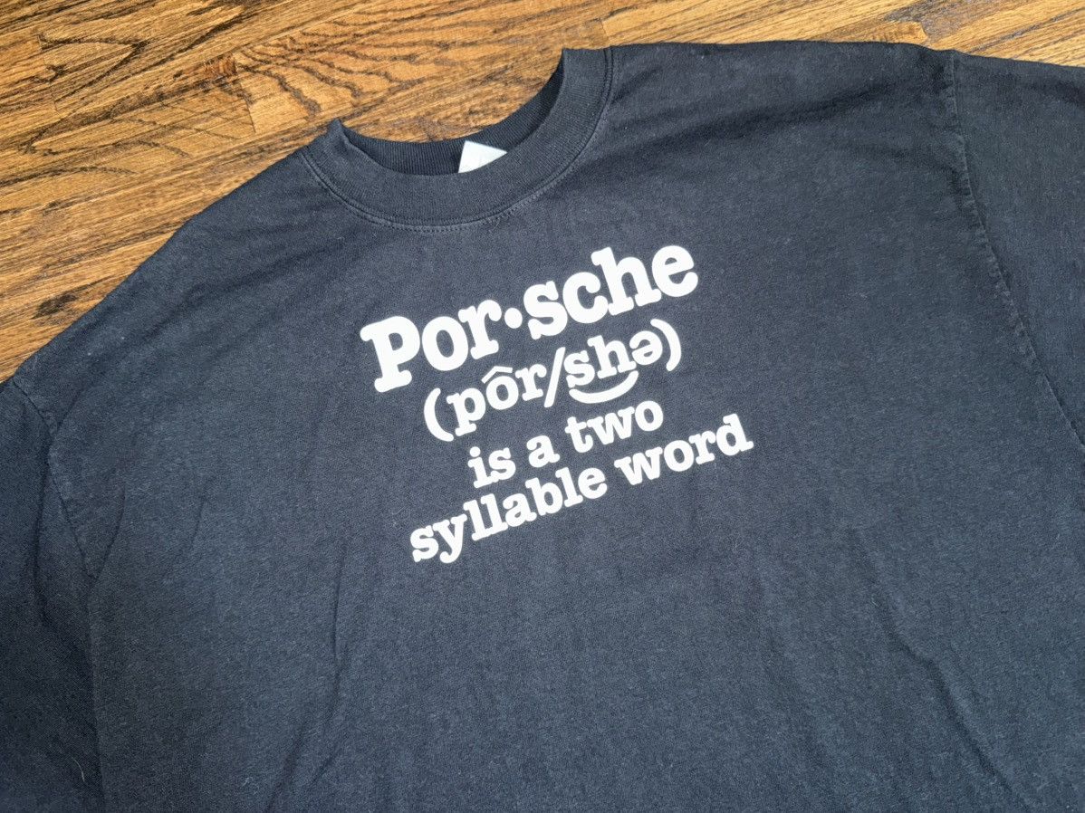 Vintage Vintage Porsche Automobile Funny T-Shirt “Por/Sha” Black XL Size US XL / EU 56 / 4 - 2 Thumbnail