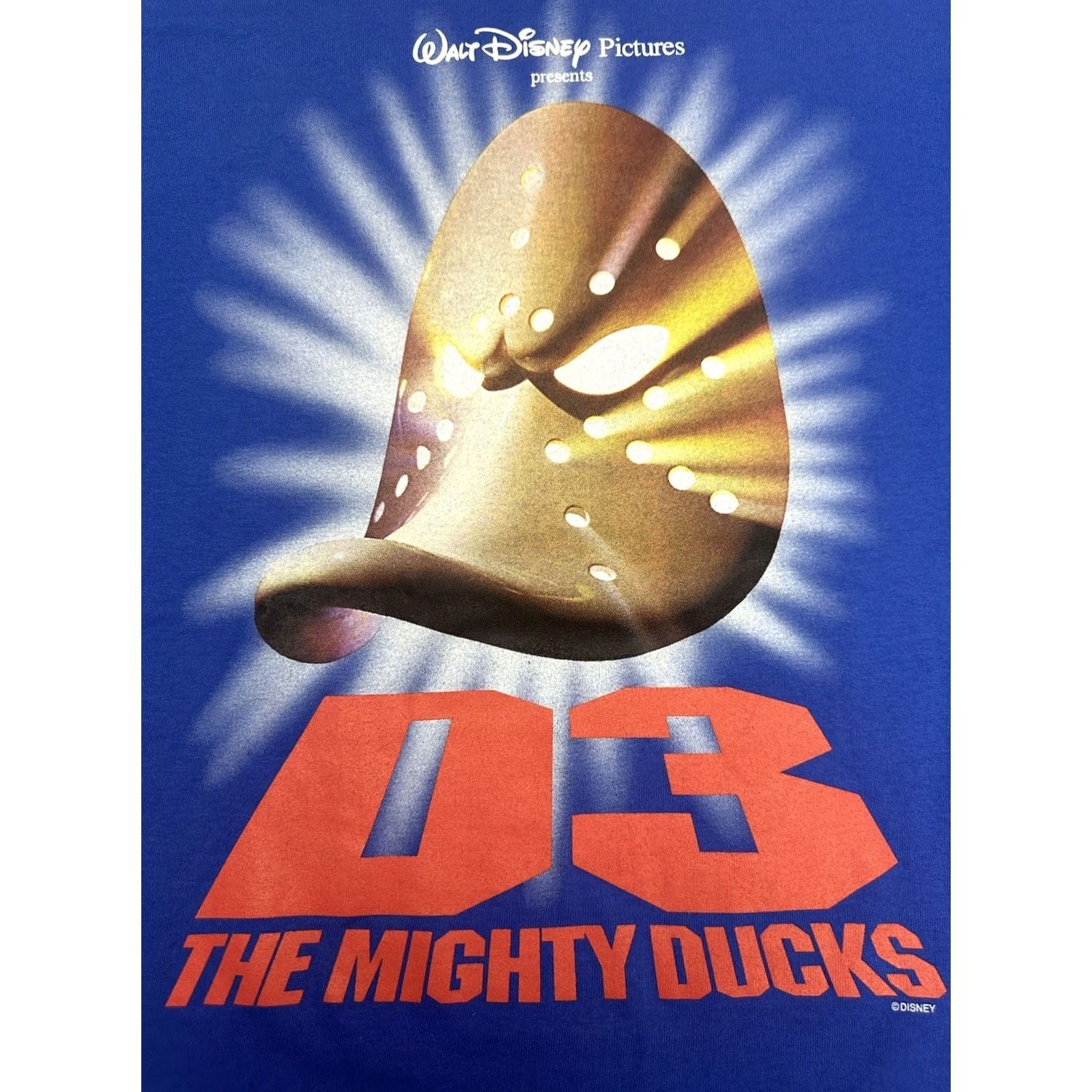 Fruit Of The Loom Vintage The Mighty Ducks D3 Disney Movie Promo 1996 Tee Large Blue Rare Hockey Size US L / EU 52-54 / 3 - 2 Thumbnail