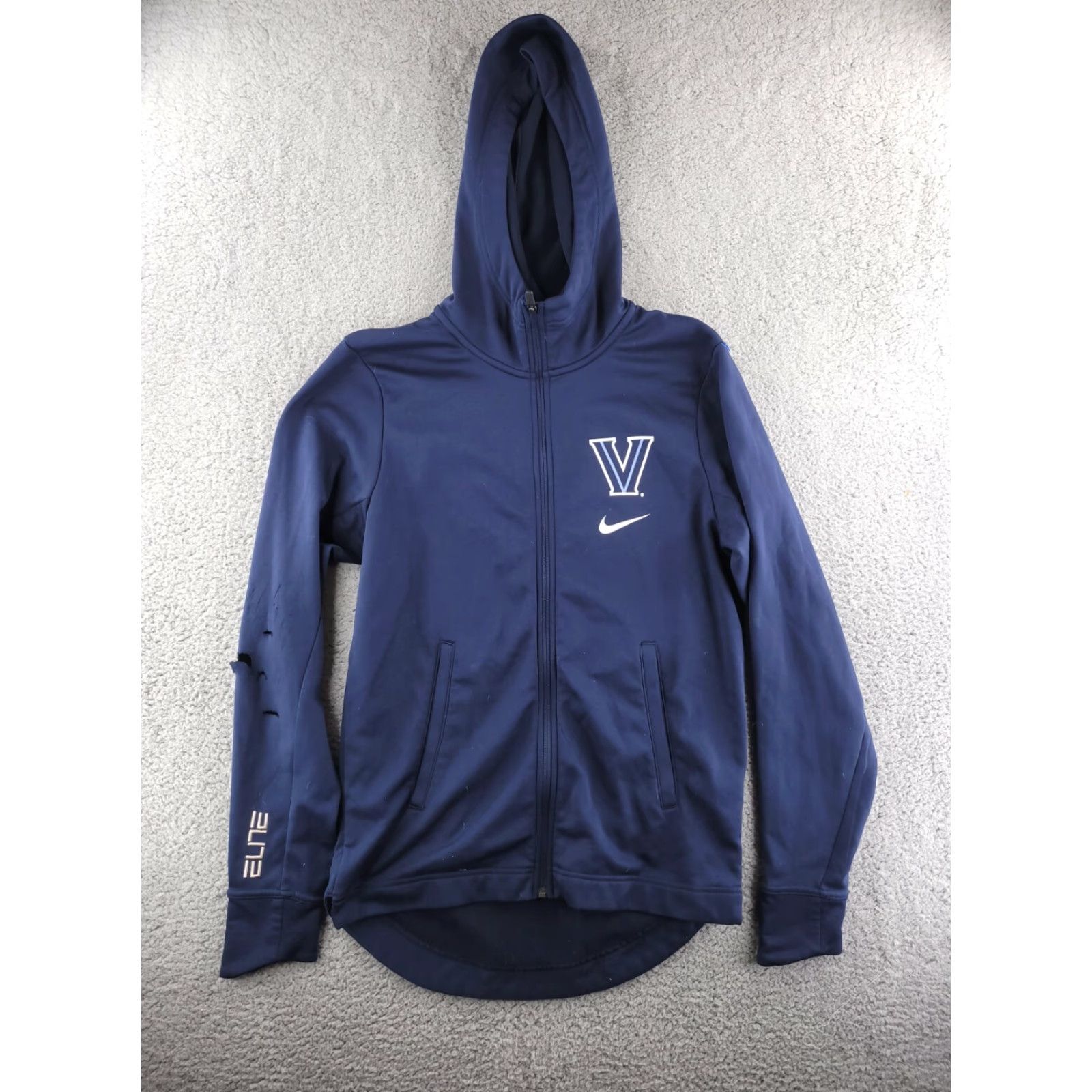 Nike Nike Viillanova Hoodie Mens Small Elite Blue Dri Fit Basketball Shirt Logo Full Zip Mens Size US S / EU 44-46 / 1 - 2 Thumbnail