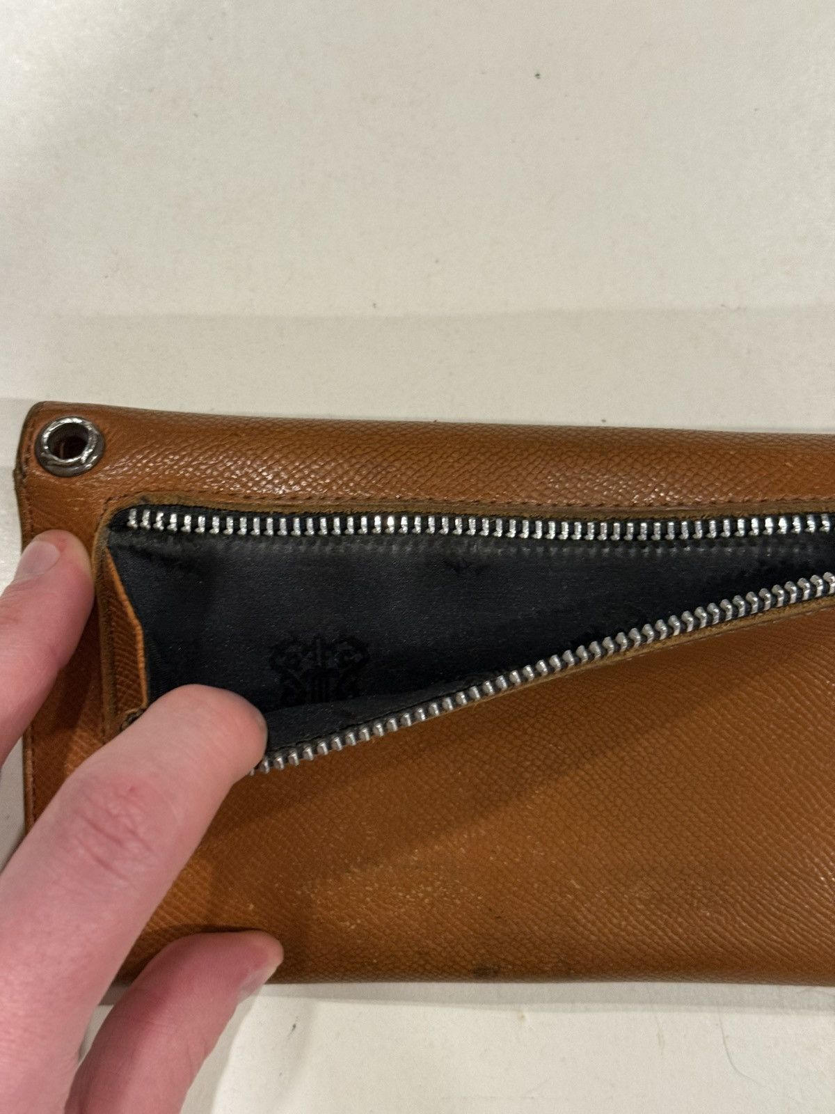 Chrome Hearts Chrome Hearts Wave Wallet Brown Leather Silver Cross Balls Size ONE SIZE - 7 Thumbnail
