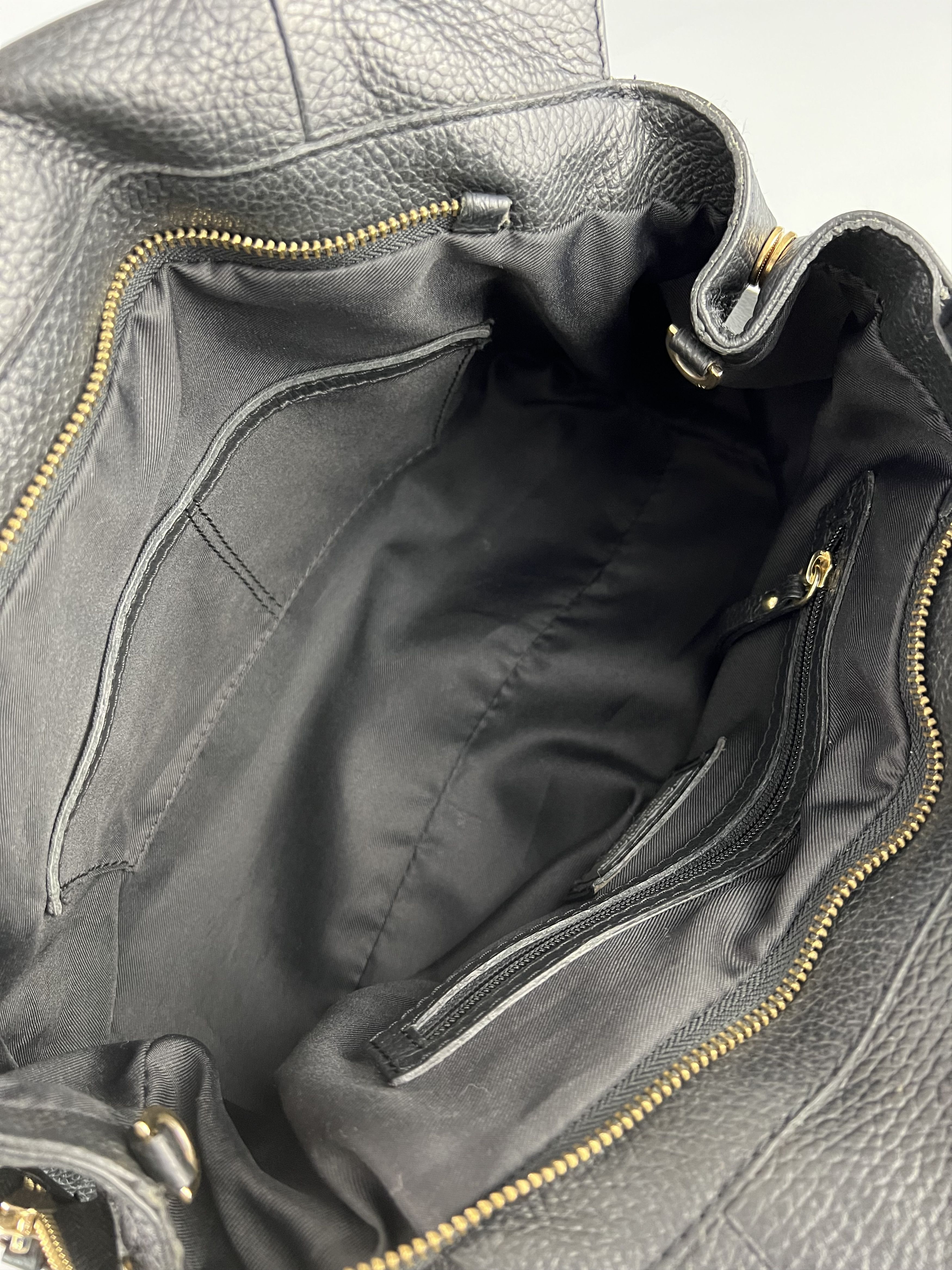 Gianni Chiarini Gianni Chiarini Black Leather Shoulder Bag Size ONE SIZE - 10 Thumbnail