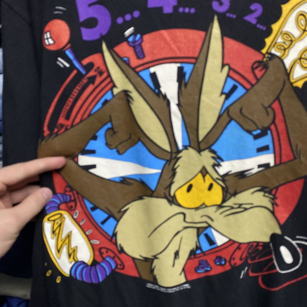Warner Bros Vintage Warner Bros Looney Tunes 1992 Big Logo cartoon tee Size US XL / EU 56 / 4 - 3 Thumbnail