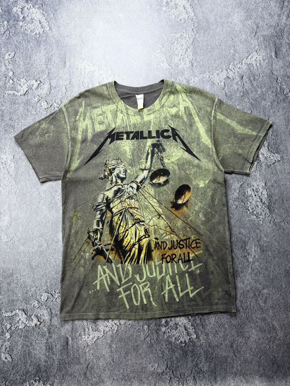 Metallica Metallica 2014 And Justice For All Aop Graphic Neon T Shirt Size US L / EU 52-54 / 3 - 2 Thumbnail