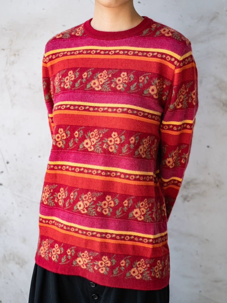 Kenzo KENZO Red striped knit sweater Size S / US 4 / IT 40 - 6 Thumbnail