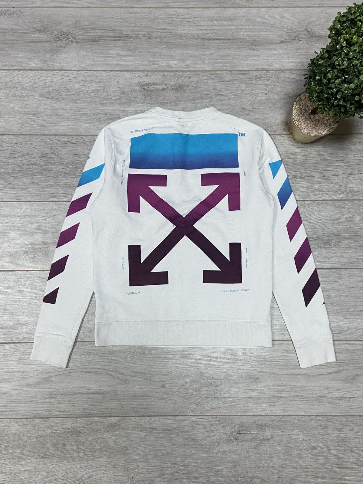 Off-White diagonal Gradient Arrows Sweatshirt