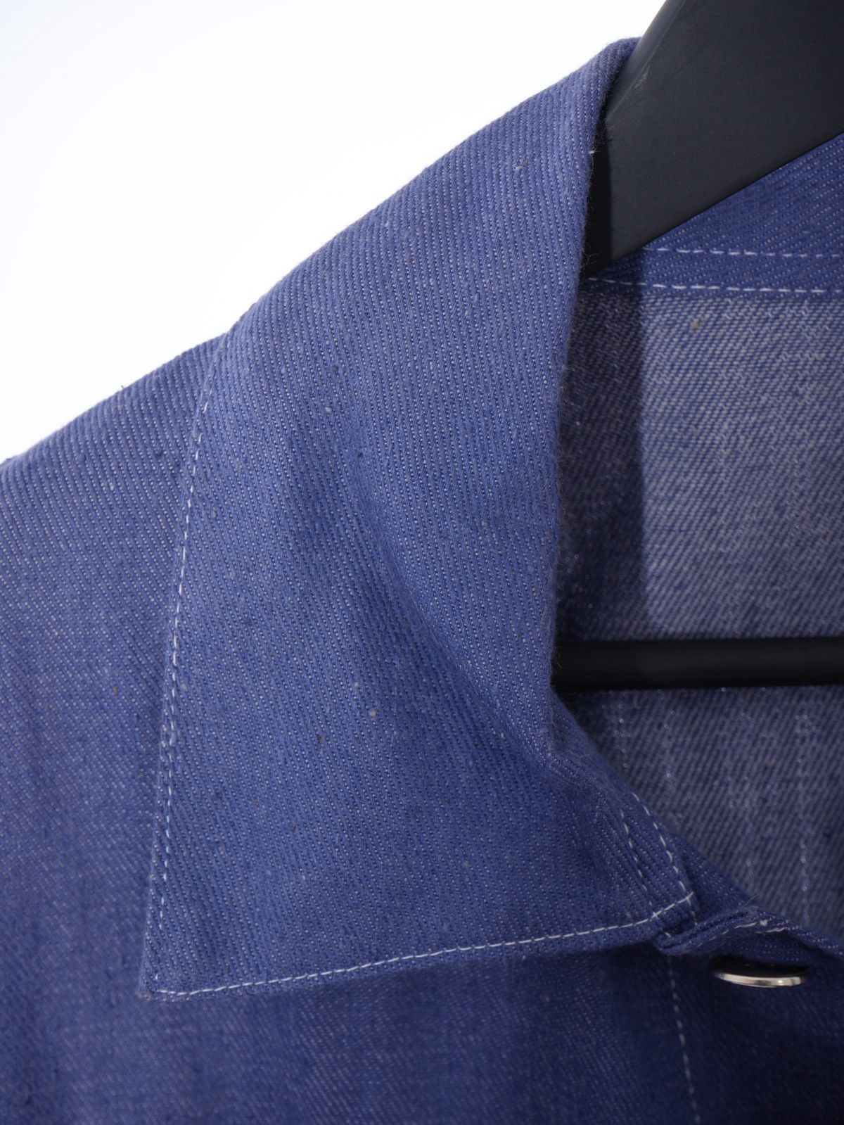 Vintage Vintage Blue German Chore Jacket SANFOR Cotton Workwear Size US L / EU 52-54 / 3 - 3 Thumbnail