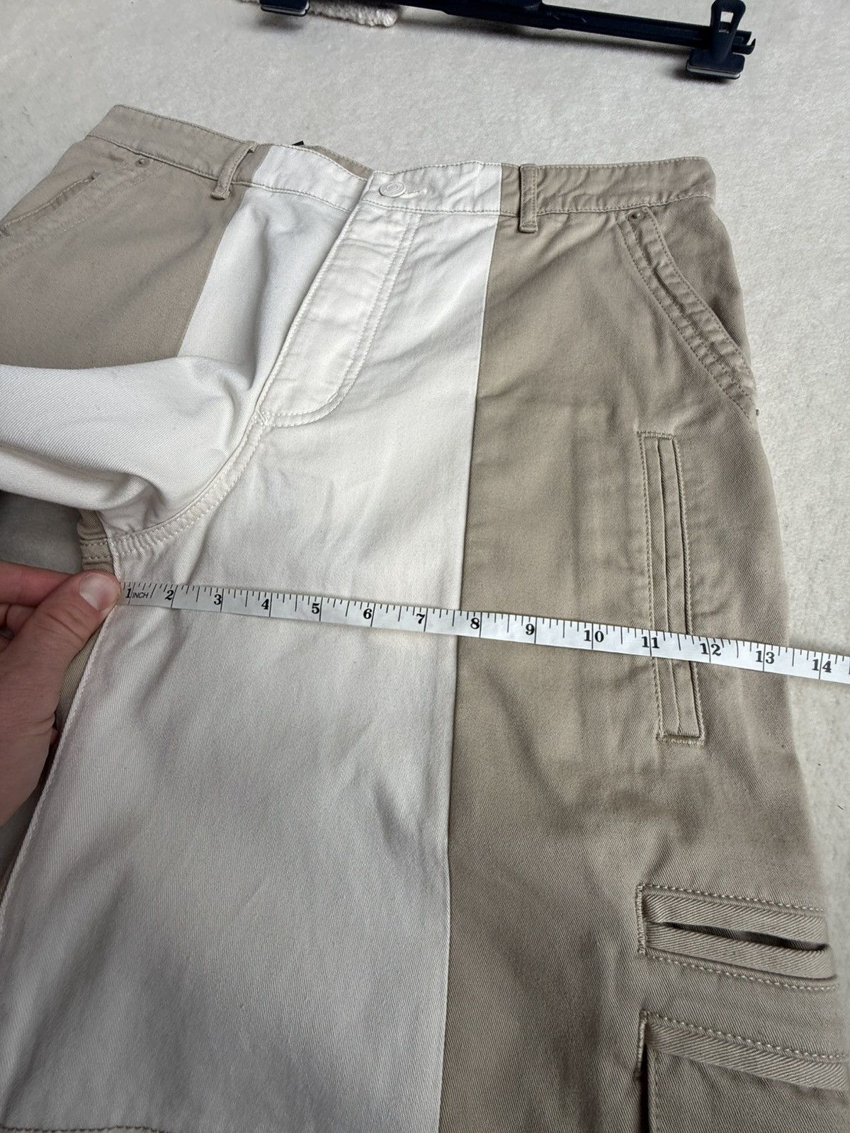 Dior SS24 $2k Dior 2 tone denim jean shorts 48 Logo Kim Jones 48 Size US 32 / EU 48 - 8 Thumbnail