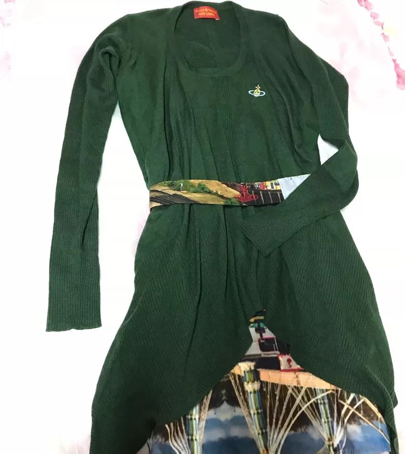 Vivienne Westwood Vivienne Westwood Dark green super cotton jersey top Size S / US 4 / IT 40 - 1 Thumbnail