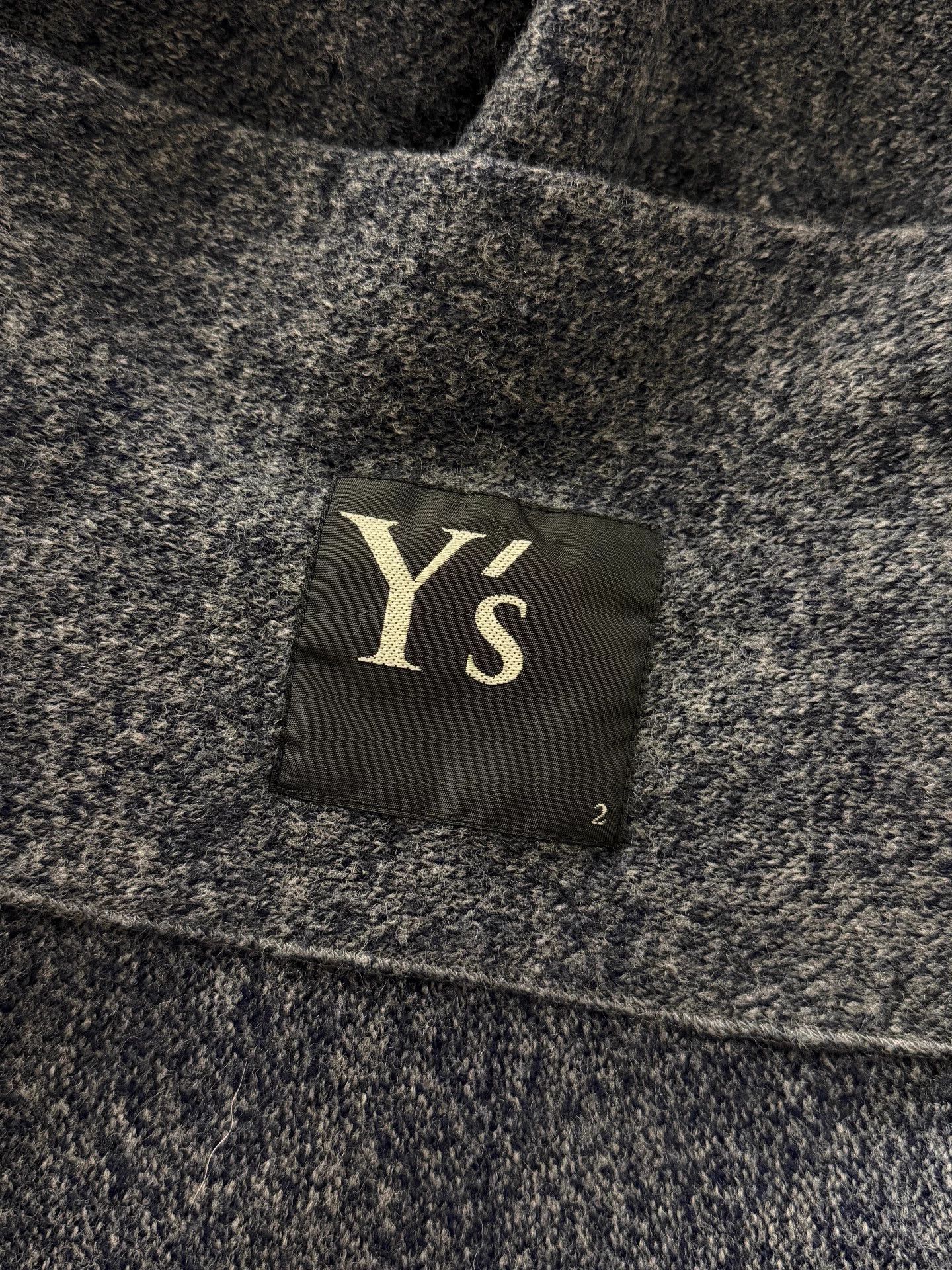 Y's Yohji Yamamoto Y's Deformed Cardigan GrayNavy Size 2 Size M / US 6-8 / IT 42-44 - 8 Thumbnail