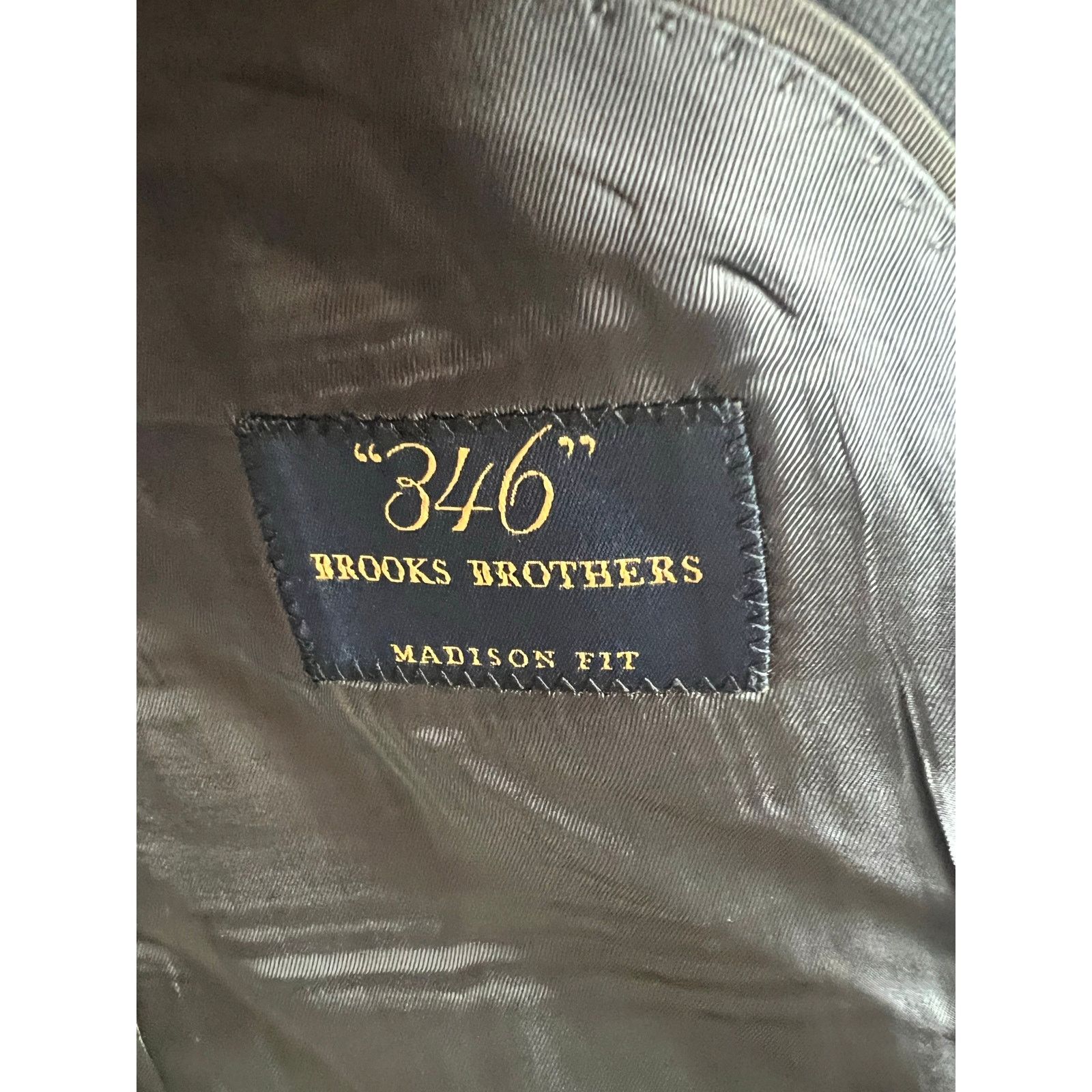 Brooks Brothers Brooks Brothers 346 Blazer 41R Gray Striped Madison Fit Size 42R - 9 Thumbnail