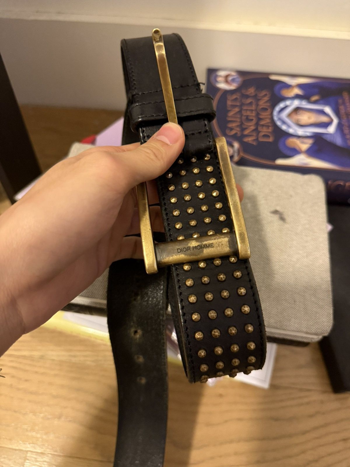 Dior homme aw05 studded belt