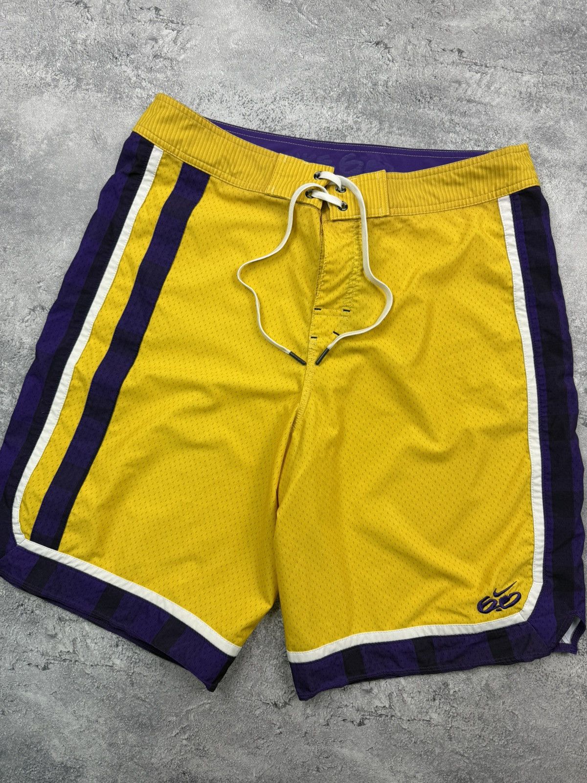 Nike Vintage Y2K Nike 6.0 Swoosh Shorts Yellow Drill Streetwear Size US 34 / EU 50 - 7 Thumbnail