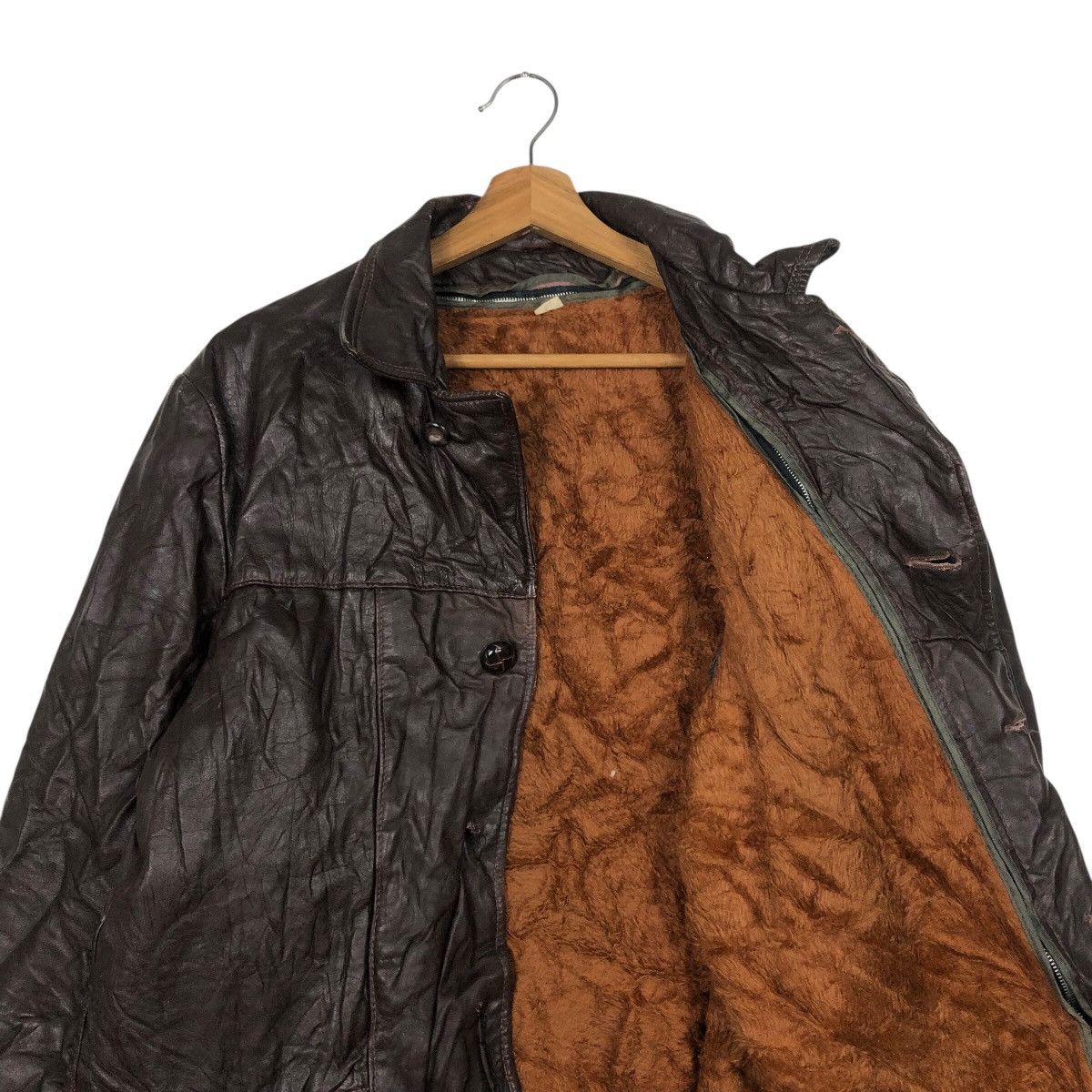 Japanese Brand 📌Vintage Bomber Leather Jacket Blanket Issey Miyake Size US M / EU 48-50 / 2 - 13 Thumbnail