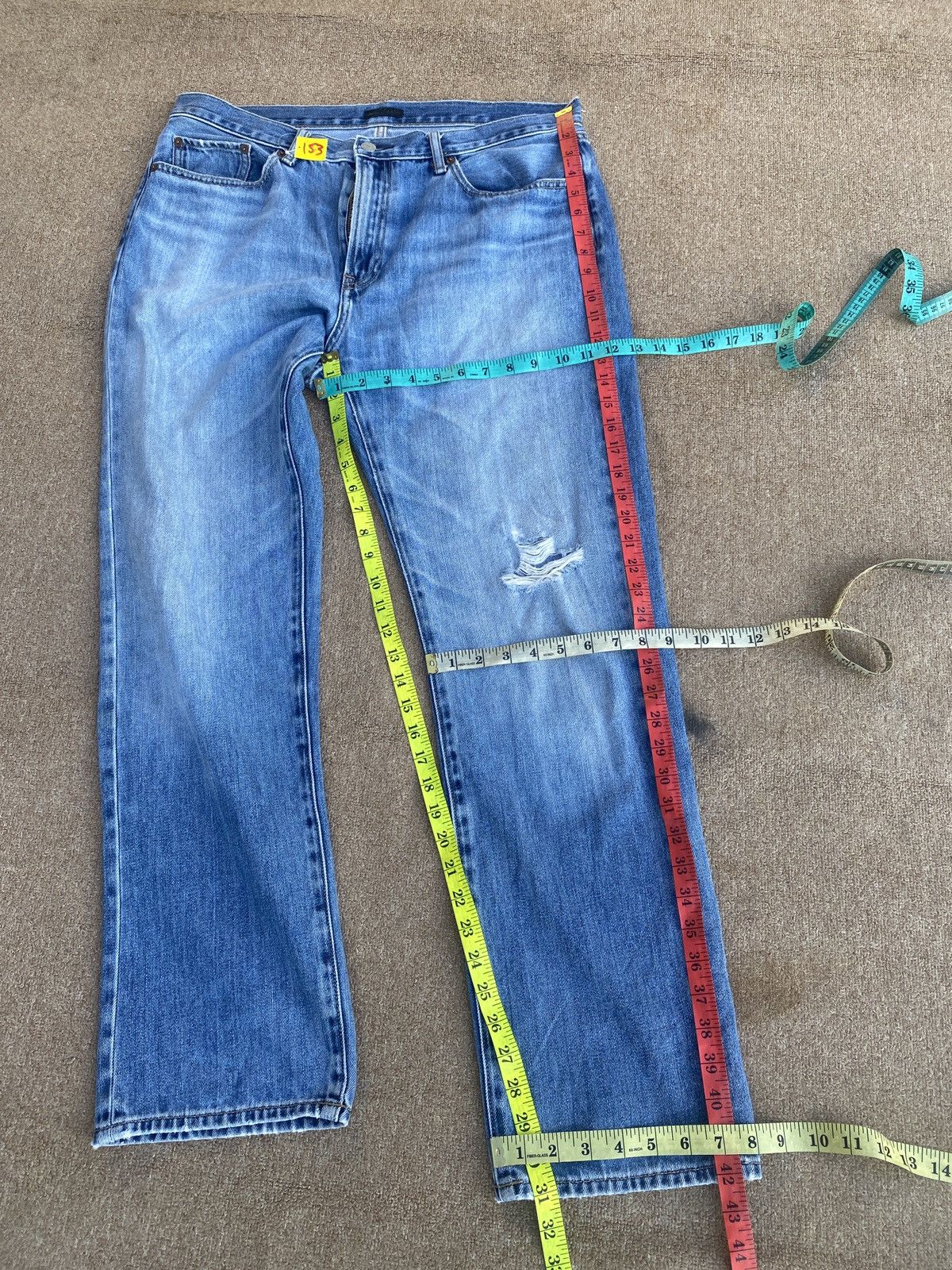 Jun Takahashi × Uniqlo Vintage uniqlo x juntakahashi straight cut denim Size US 35 - 10 Thumbnail