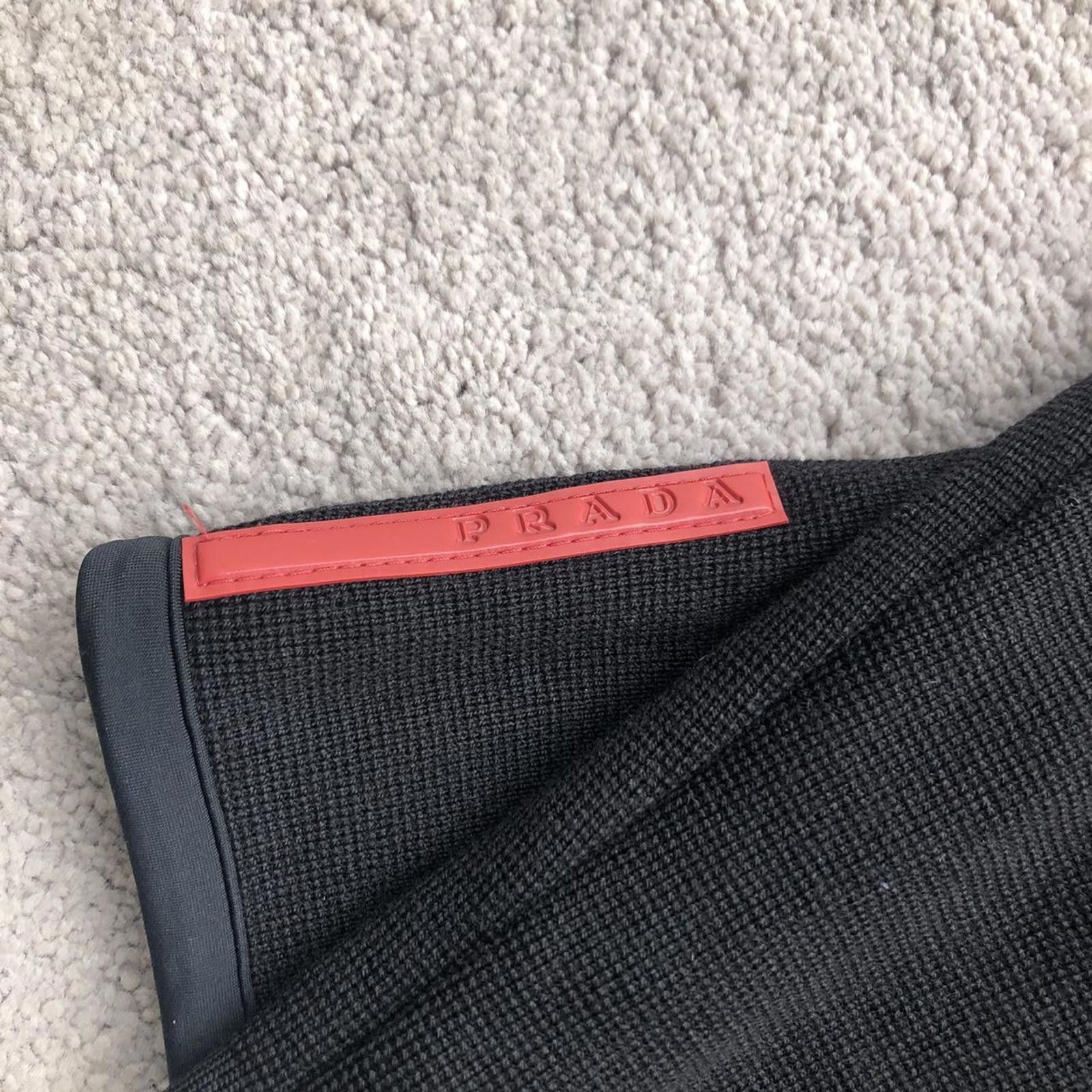 Prada Vintage Prada Red Tab Wool & Nylon Jacket Zip Up Sweatshirt Size US M / EU 48-50 / 2 - 4 Thumbnail