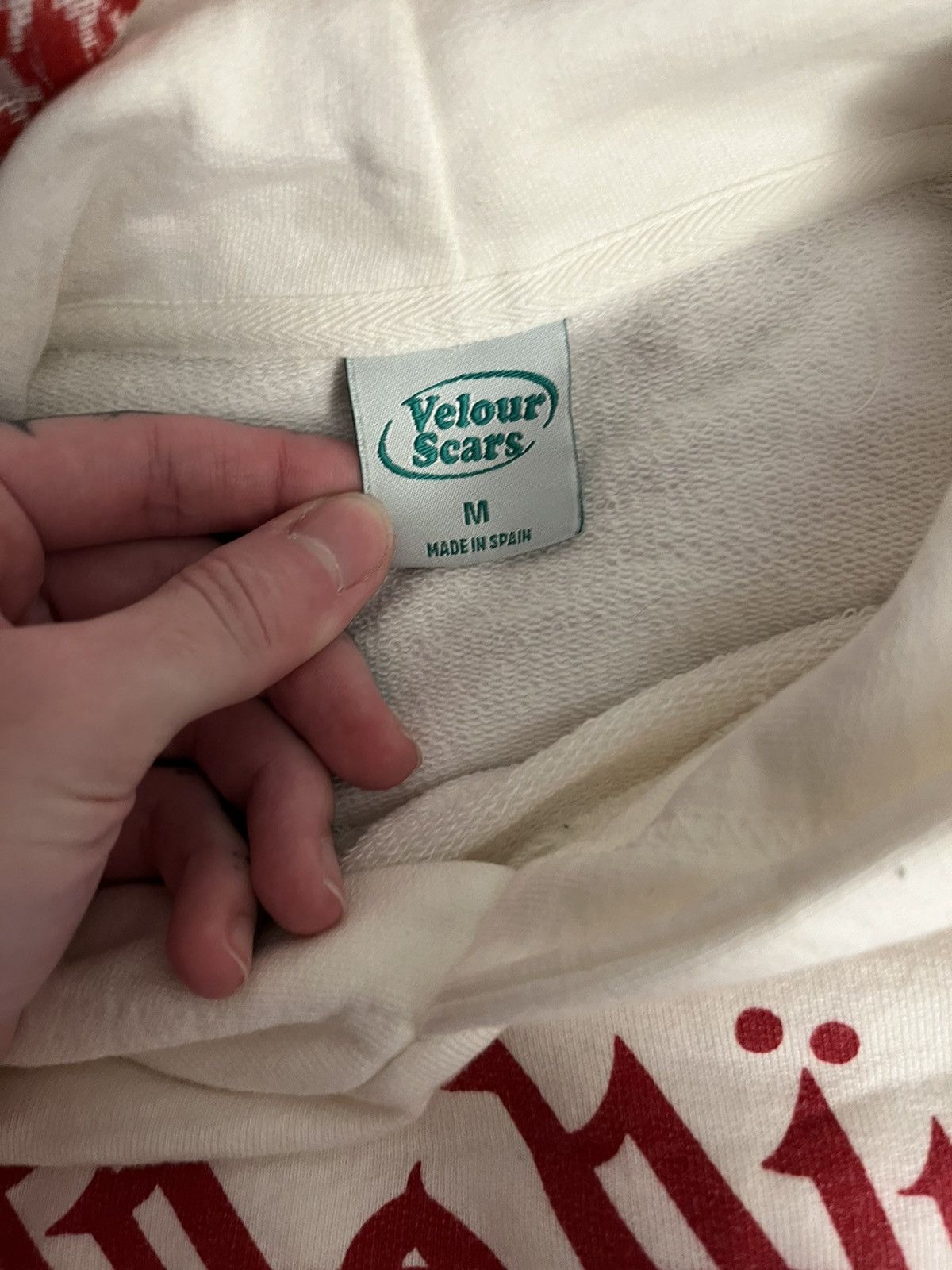 Velour Velour scars scarf hoodie white Size US M / EU 48-50 / 2 - 5 Thumbnail