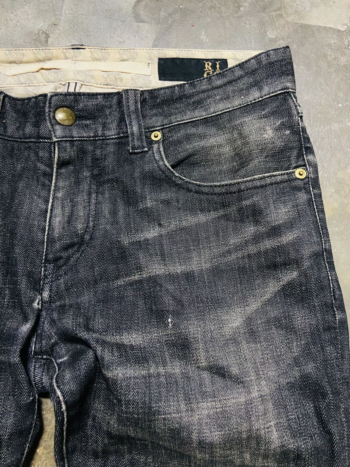If Six Was Nine Rico (Zip RIRI) Punk Gothic Skinny Jeans Size US 32 / EU 48 - 6 Thumbnail