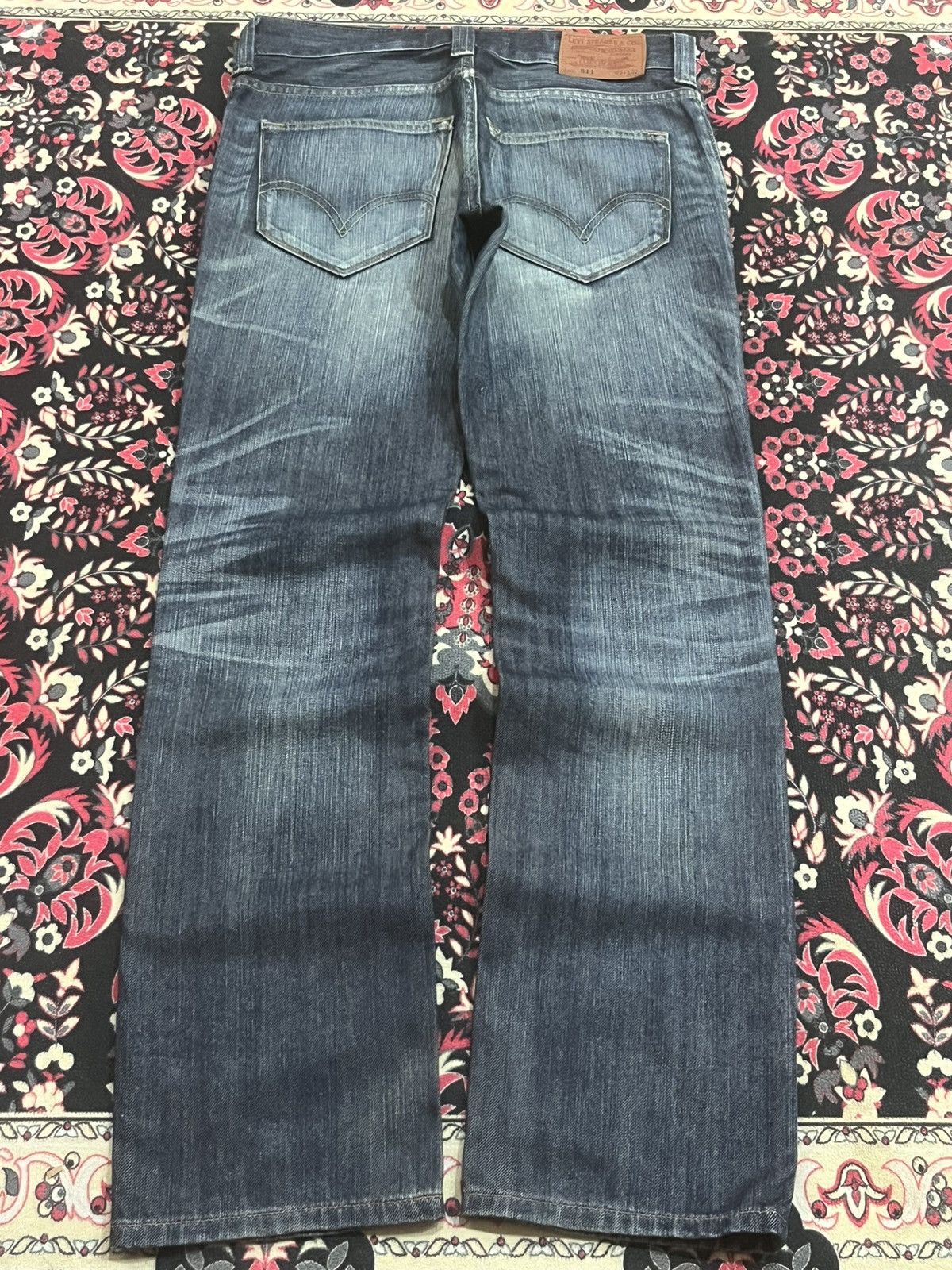 Levi's Vintage Levi’s 511 Slim Fit Blue Whisker Washed Rip Jeans Size US 31 - 2 Thumbnail