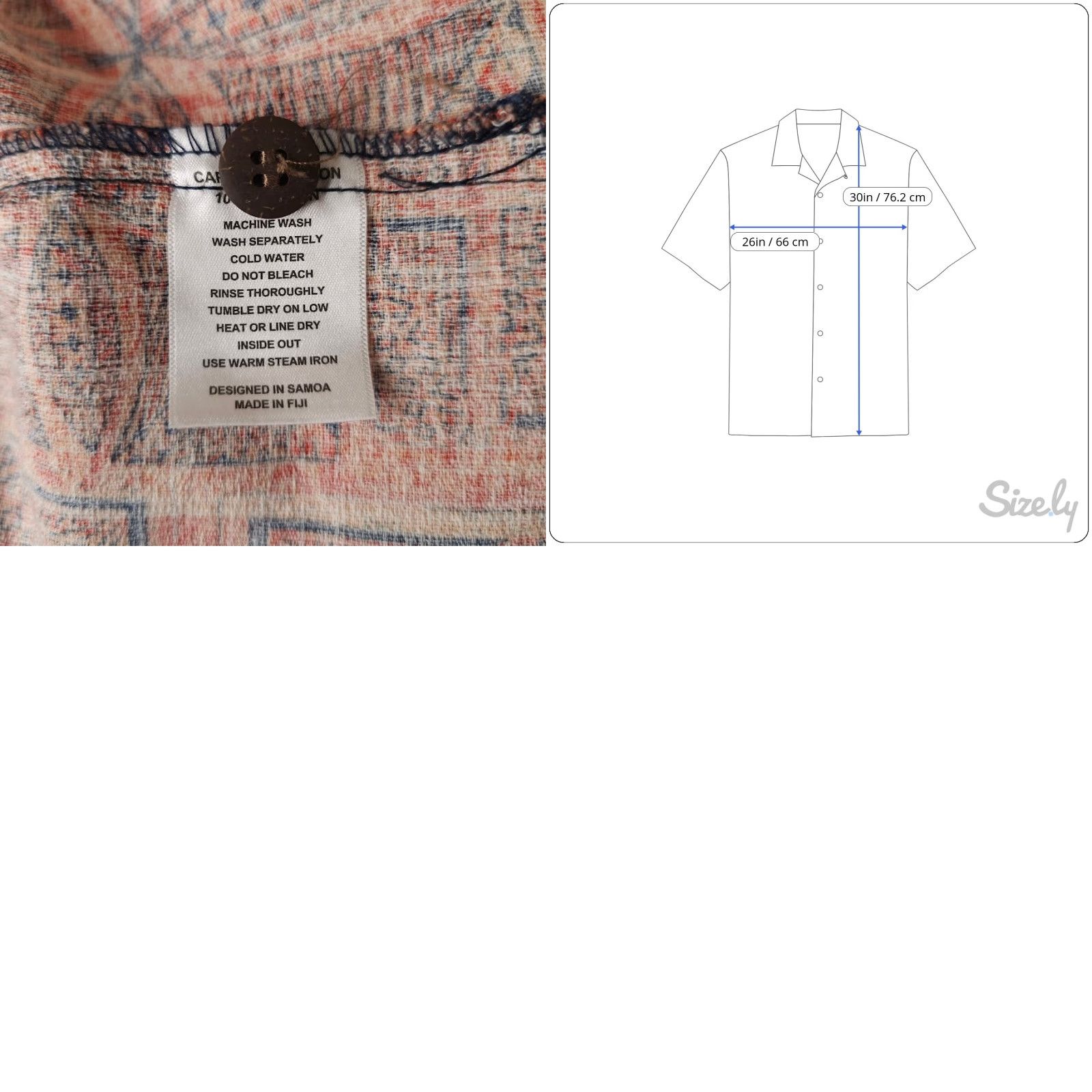 Vintage Tanoa Barkcloth Shirt Mens 2XL Orange All Over Print Abstract Camp Tiki Hawaiian Polynesian Geometric Button-Up Collar-Down Sleeves Short Nightlife? Size US XXL / EU 58 / 5 - 8 Thumbnail