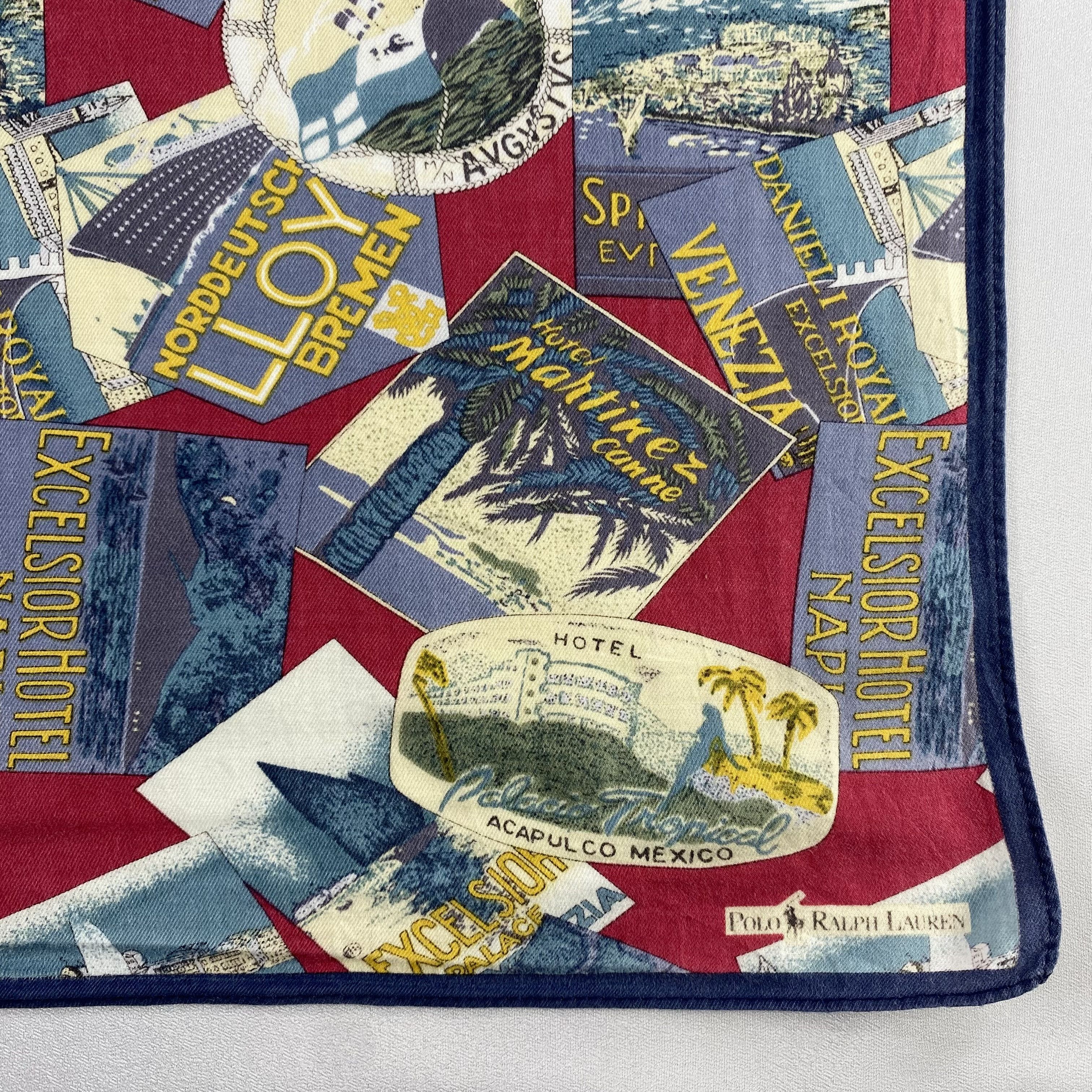 Polo Ralph Lauren × Vintage Polo Ralph Lauren Bandana/ Handkerchief / Neckerchief-P1709 Size ONE SIZE - 3 Thumbnail
