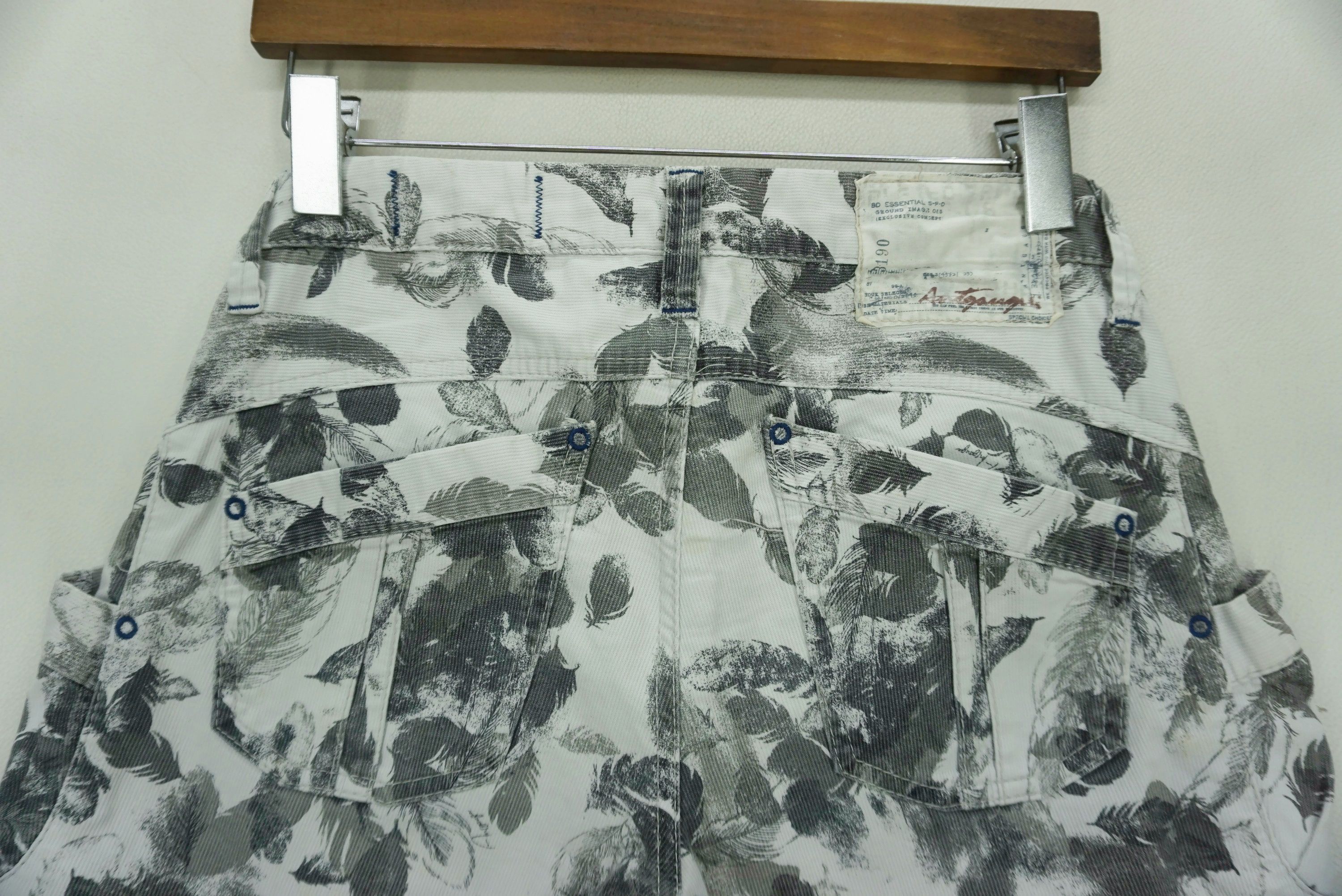 Japanese Brand Antgauge Japan Pants Size 29x30.5 Slim Skinny Feathers Print Size US 29 - 8 Thumbnail