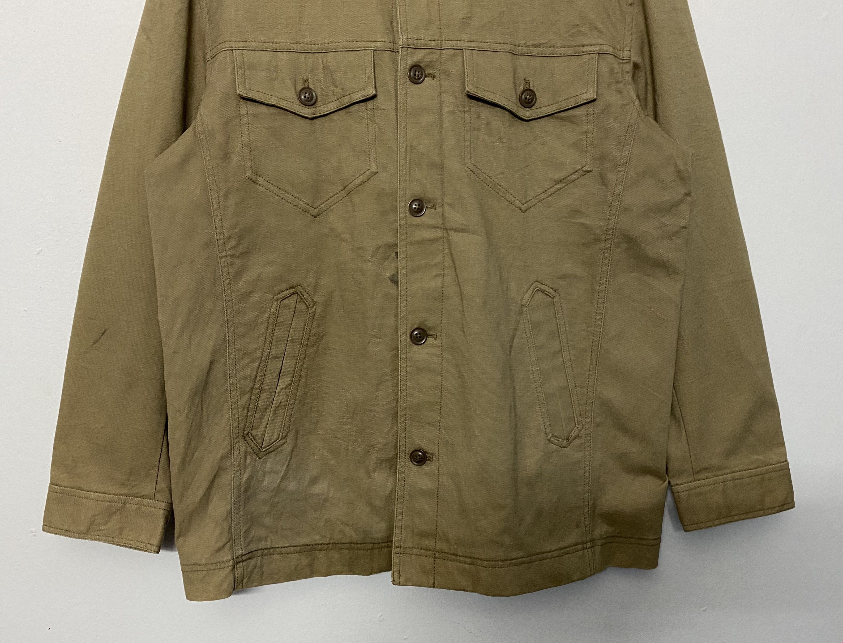 Chaps Ralph Lauren VTG Chaps Ralph Lauren Trucker Jacket L Brown Khaki Size US L / EU 52-54 / 3 - 5 Thumbnail