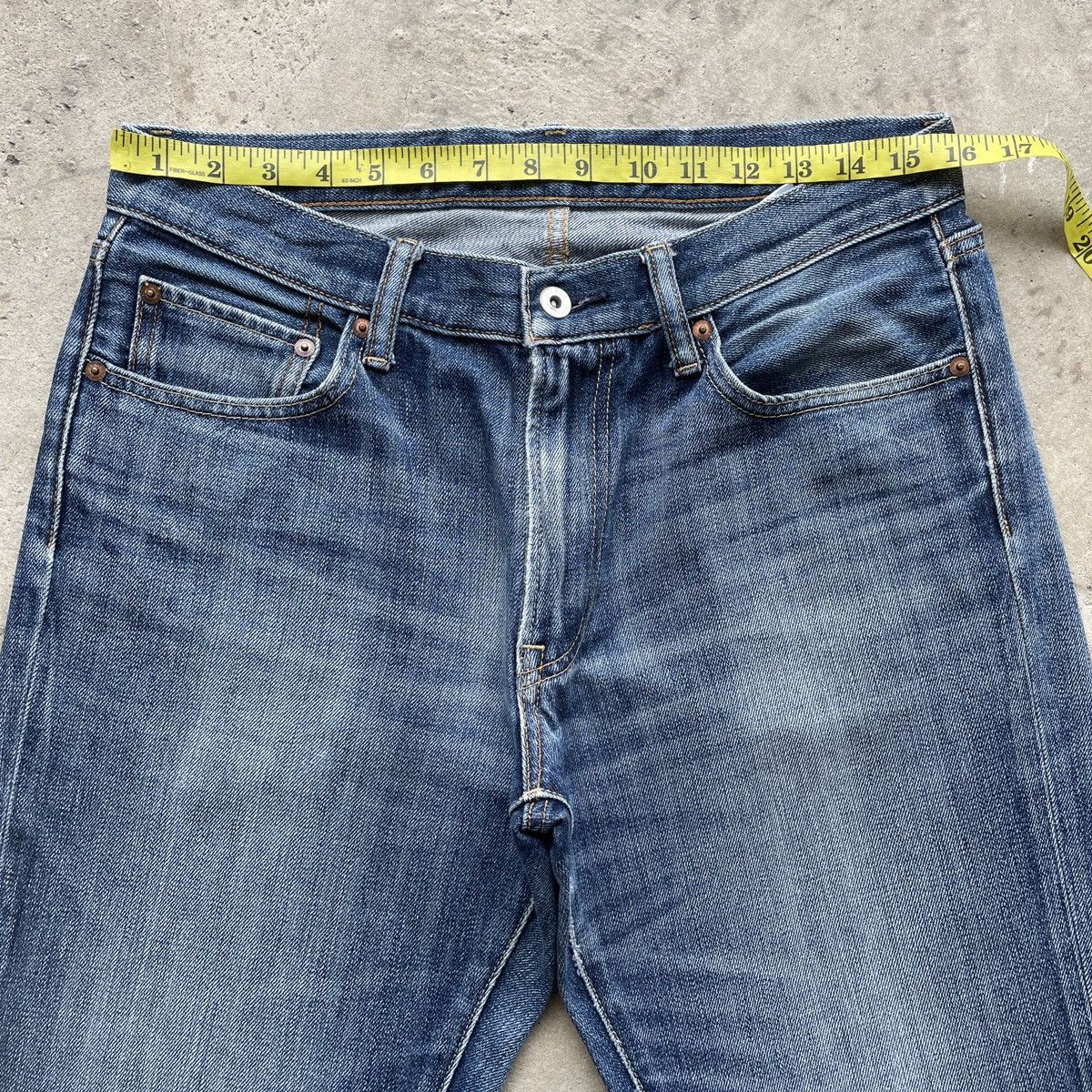 Japanese Brand Vintage Japanese Faded Jeans Pants Distressed Denim W32x30 Size US 32 / EU 48 - 5 Thumbnail