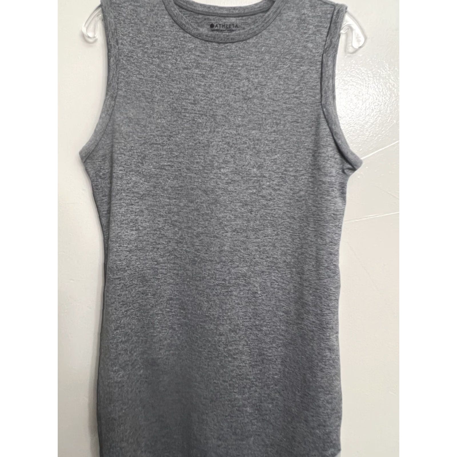 Athleta Athleta Foothill Split Back Sleeveless Top Womens XXS Gray Tank Pullover Crew Neck Activewear 2XS Back Split Size XXS / US 00 / IT 34 - 2 Thumbnail