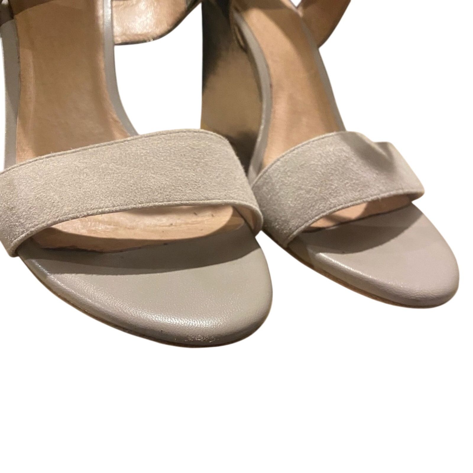 Joie Joie Waylen Ankle Leather Buckle Strap Wedge Metalic SZ.39 Size US 9 / IT 39 - 7 Thumbnail