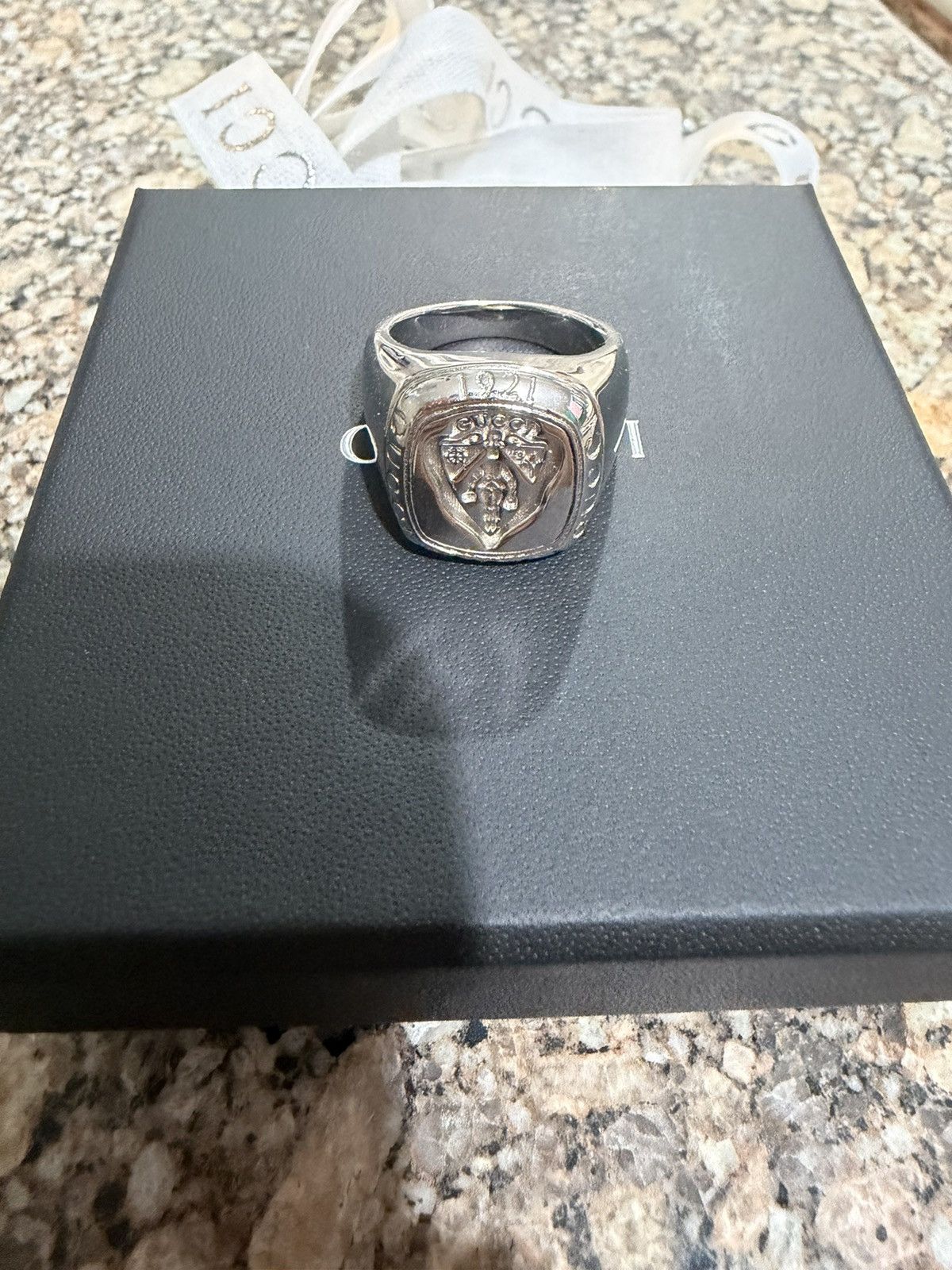 Gucci Gucci la famiglia Demna signet ring Size ONE SIZE - 1 Thumbnail