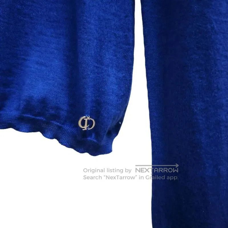 Dior Dior Women’s Blue Cashmere Blend Long Sleeve Sweater . Size S / US 4 / IT 40 - 3 Thumbnail