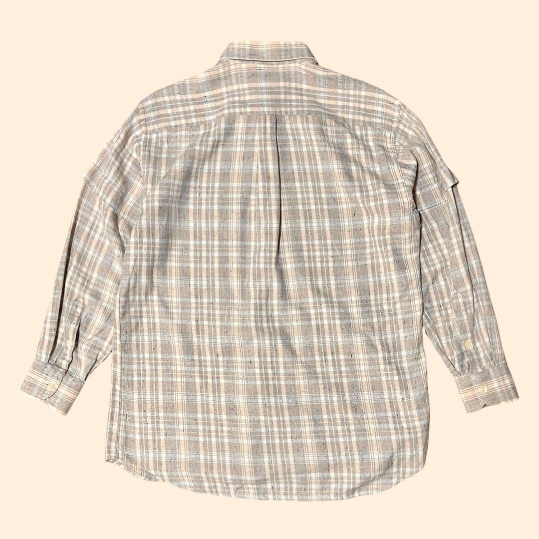 Other SONRISA Early Model Layered Sleeve Check Shirt Made in Italy Size US M / EU 48-50 / 2 - 2 Thumbnail