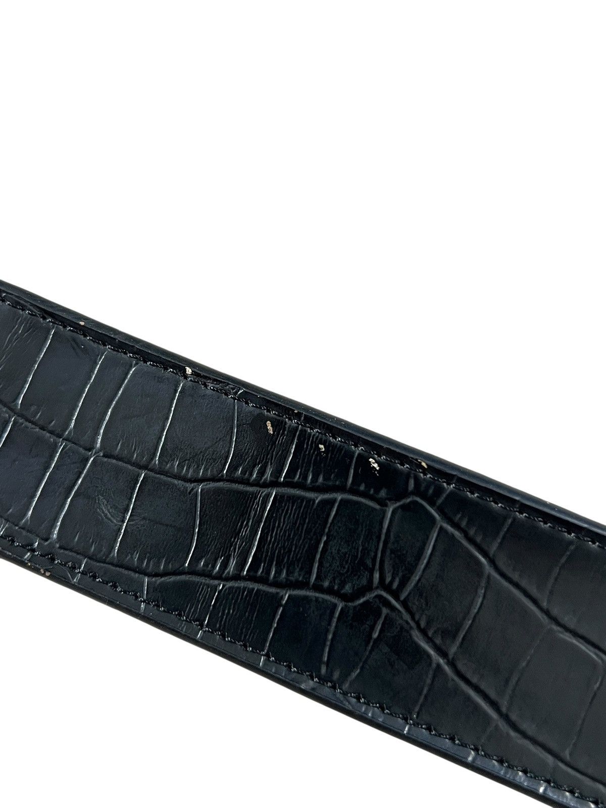 LOWBOX Lowbox 🇯🇵 Crocodile Pattern Leather Belt Size 34 - 10 Thumbnail