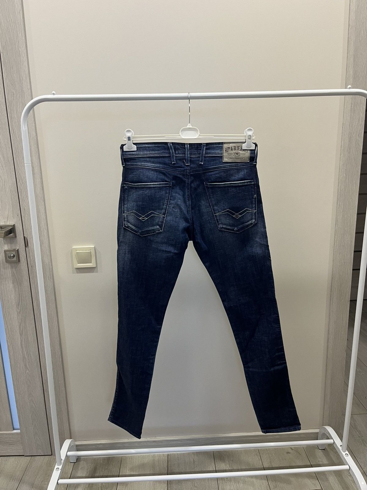 Replay Anbass Mens W31 L32 Slim Straight Jeans Denim Pants Trousers Size US 31 - 4 Thumbnail