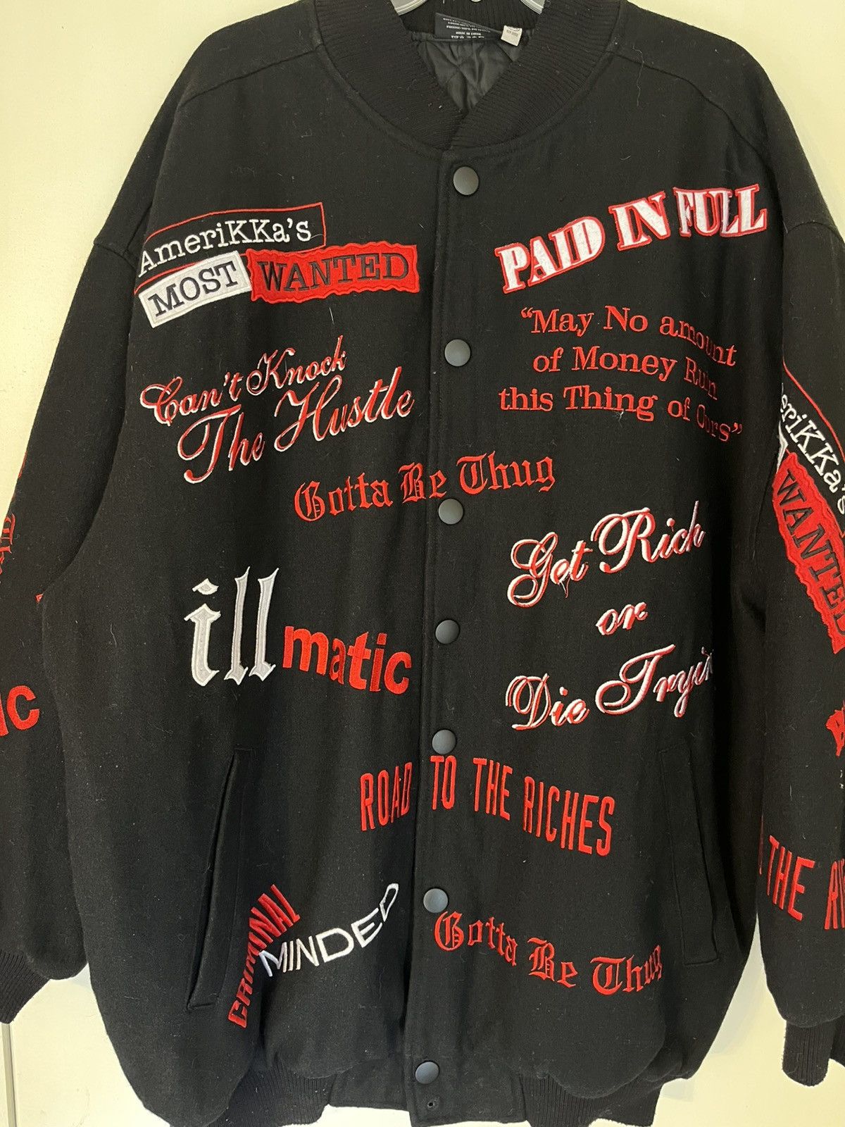 Vintage Y2K 2002 Star Co Unrestricted Apparel Varsity Bomber Jacket Size US XXL / EU 58 / 5 - 2 Thumbnail