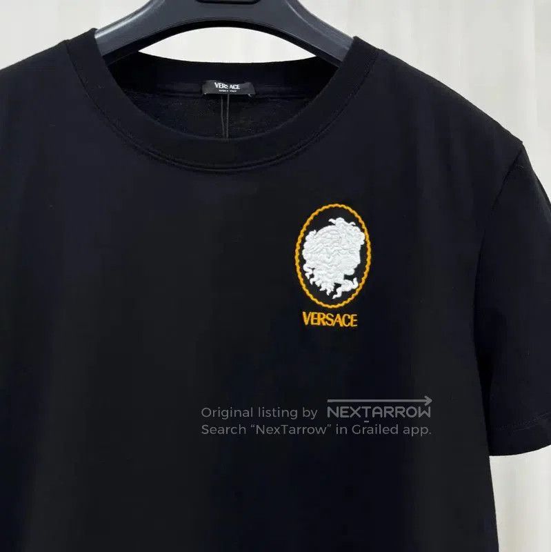 Versace Versace Summer Black Cotton Medusa T-Shirt . Size XL / US 12-14 / IT 48-50 - 3 Thumbnail