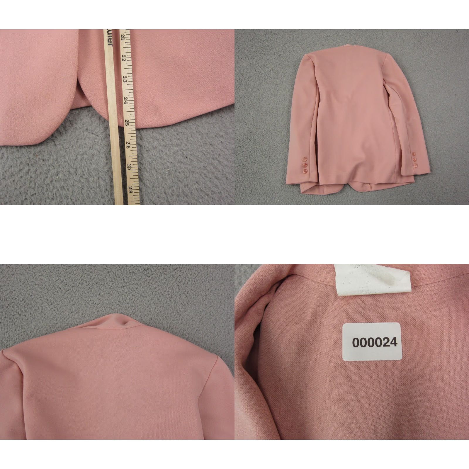 Sears VINTAGE Sears Jacket Womens Size 10 Pink Blazer 60s 70s Ladies Career Suit Shirt Hat? Size L / US 10 / IT 46 - 8 Thumbnail