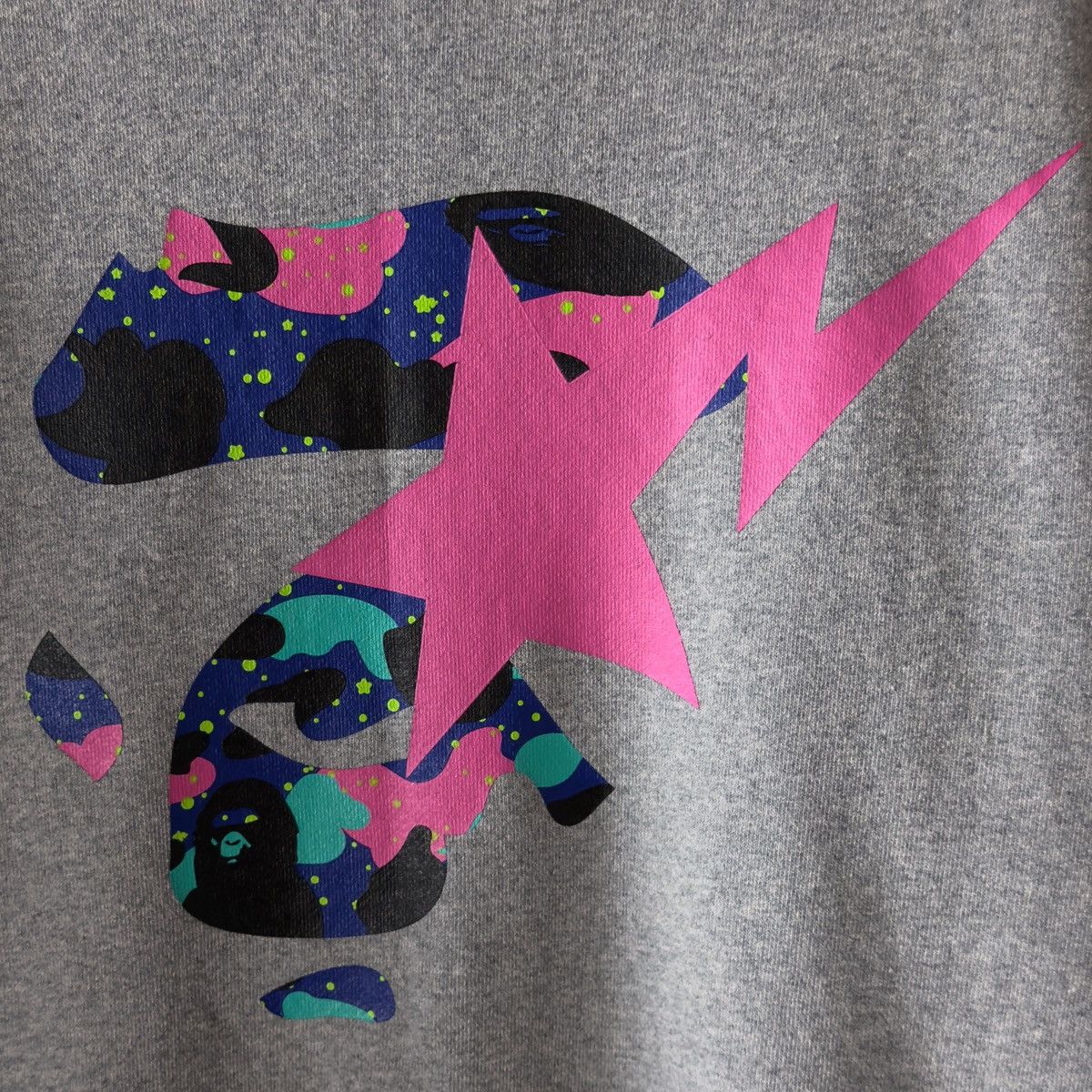 Bape Bape x Kid Cudi Crewneck Gray 2021 Size US L / EU 52-54 / 3 - 4 Thumbnail