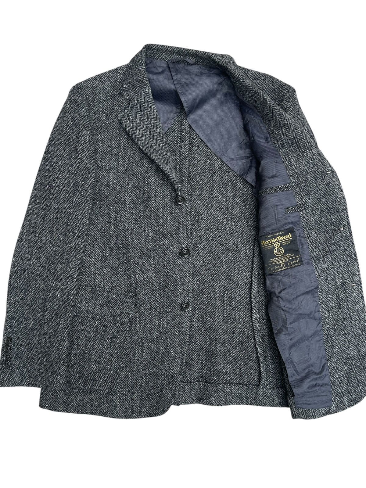 Harris Tweed Rare Harris Tweed 2010 Centenary Label Grey Herringbone Size US S / EU 44-46 / 1 - 1 Thumbnail