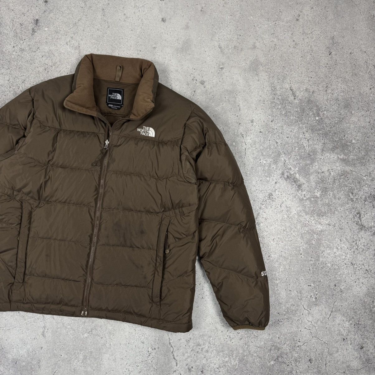 The North Face The North Face Brown Puffer Down Jacket Nuptse 550 Size US M / EU 48-50 / 2 - 6 Thumbnail