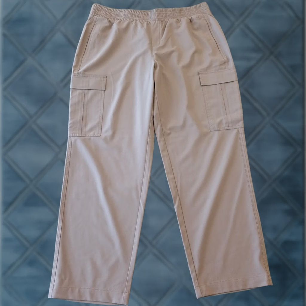 Calvin Klein Calvin Klein Pants Womens Large Gray Pull On Cargo Pockets 36x28 High Rise Size 36" / US 14 / IT 50 - 1 Thumbnail