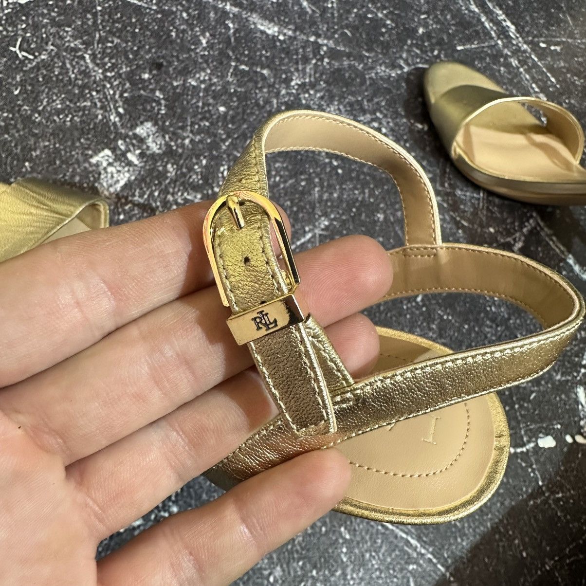 Lauren Ralph Lauren Lauren Ralph Lauren Women’s Gold Heels 6.5 US 37 EU Size US 7 / IT 37 - 12 Thumbnail