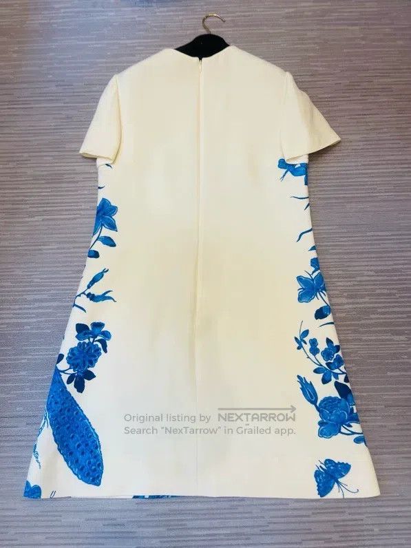 Valentino Valentino Blue and white porcelain print dress Size S / US 4 / IT 40 - 4 Thumbnail