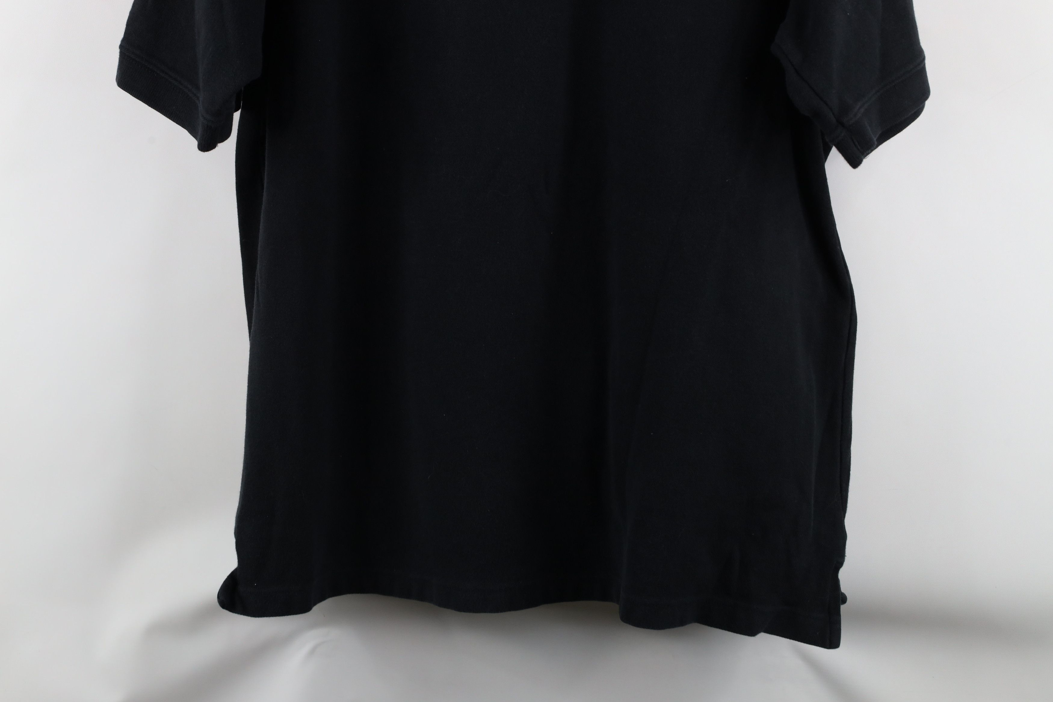 Vintage Vintage 90s Streetwear Heavyweight Polo Shirt Black Cotton Size US XXL / EU 58 / 5 - 9 Thumbnail